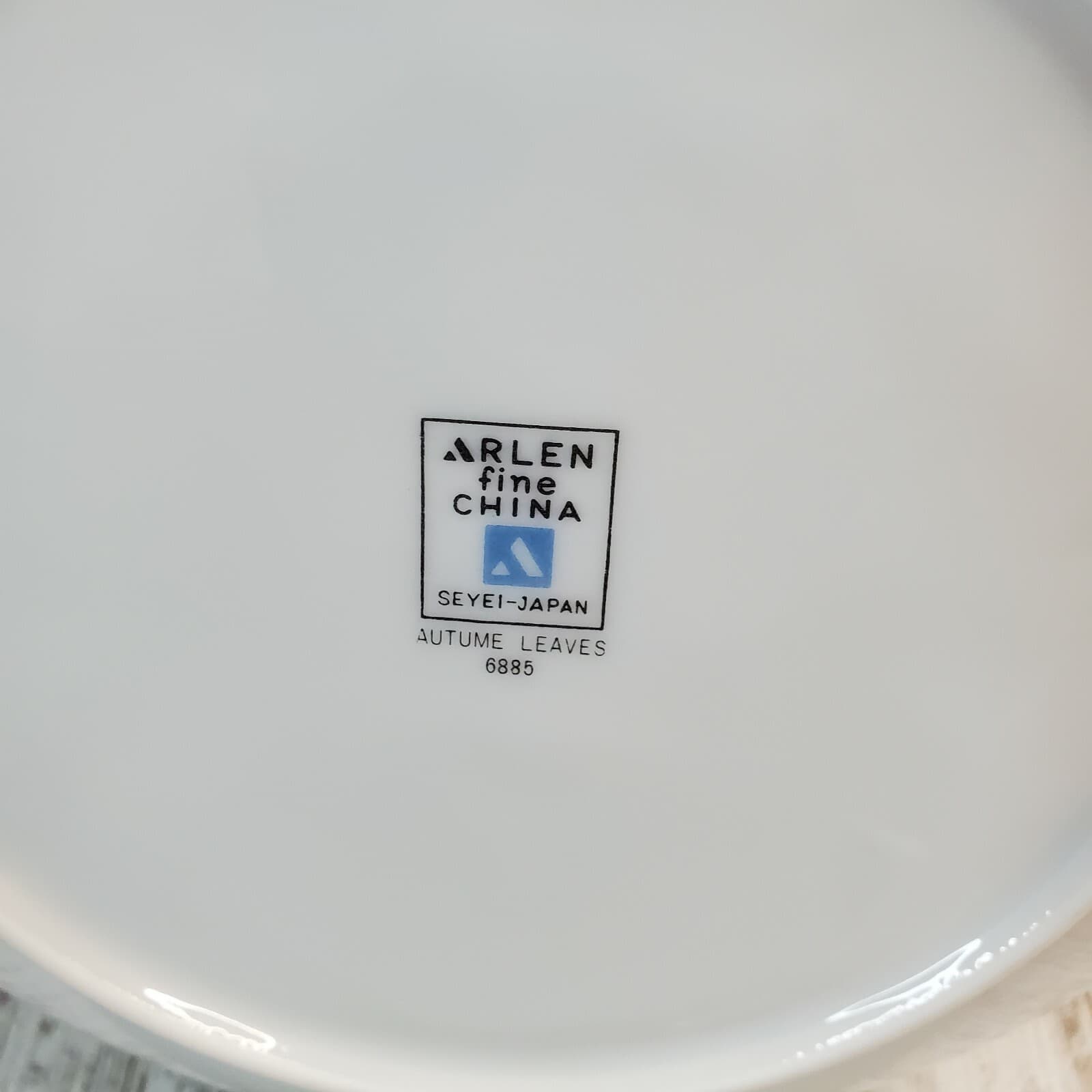 Vtg Arlen Fine China Seyei-Japan Autumn Leaves 6885 Set of 2 Cereal Soup Bowls - Thumbnail 5