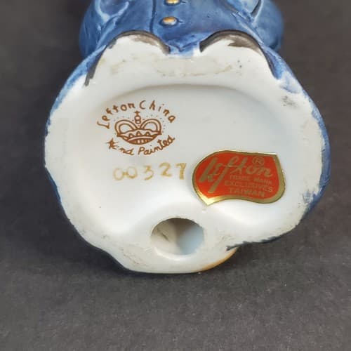 Vintage Lefton Hand Painted Mouse Police Officer Policeman Figurine 00327 - Thumbnail 5