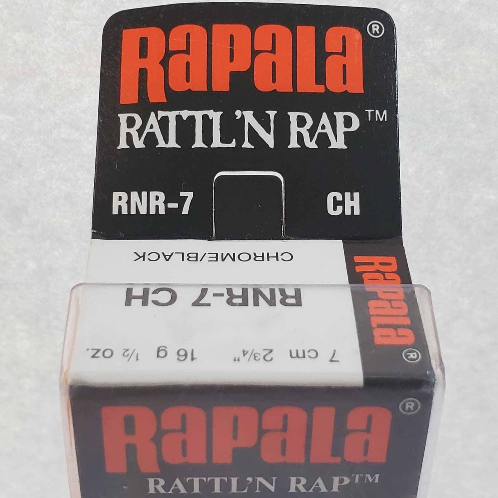 Rapala Rattl'n Rap RNR-7 CH 2.75 in Chrome / Black Nor Mark 1/2 oz Fishing Lure - Thumbnail 3