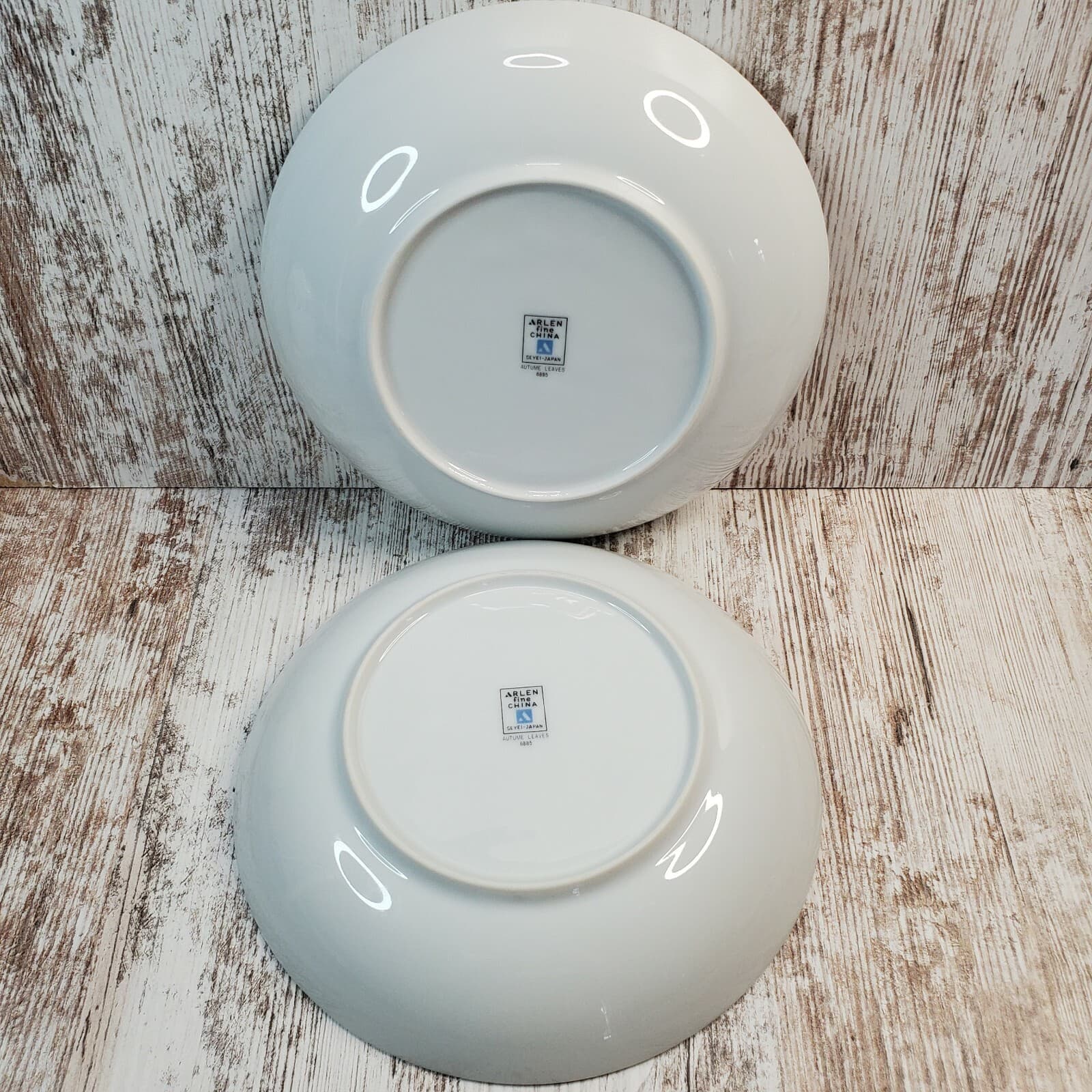 Vtg Arlen Fine China Seyei-Japan Autumn Leaves 6885 Set of 2 Cereal Soup Bowls - Thumbnail 4