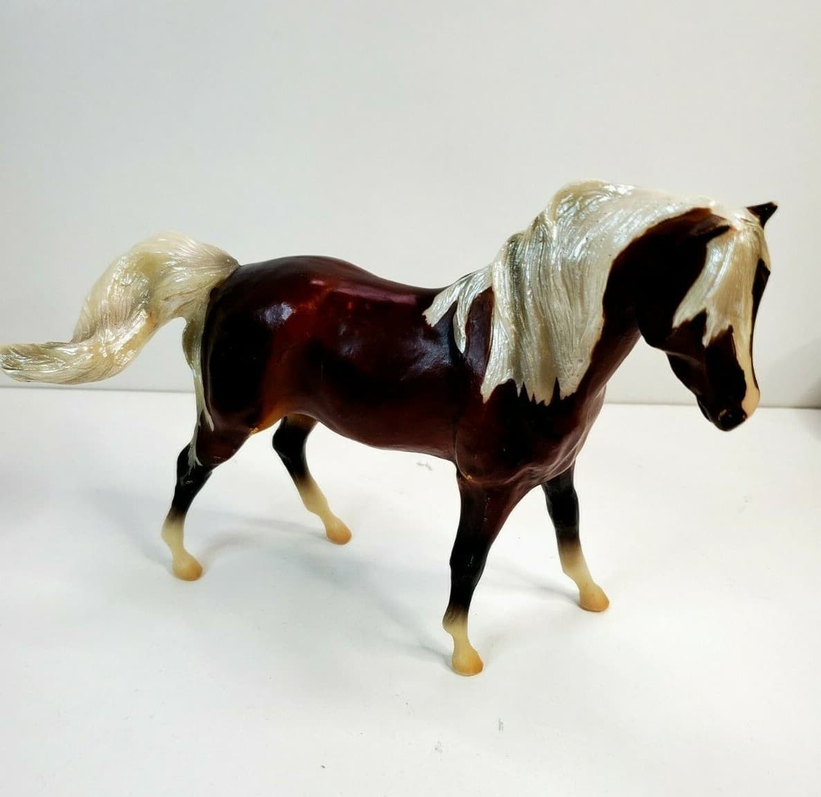 Vintage Breyer Reeves Brown and White Chestnut Collectible Model Toy Horse