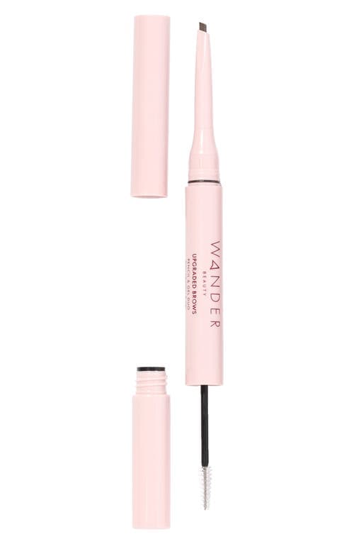 Wander Beauty Upgraded Brow Pencil & Eye Brow Gel - Taupe- 2 in 1 Eye Brow Makeup with Castor Oil  Peptides & Panthenol - Two-Sided Brow Fille - Thumbnail 2