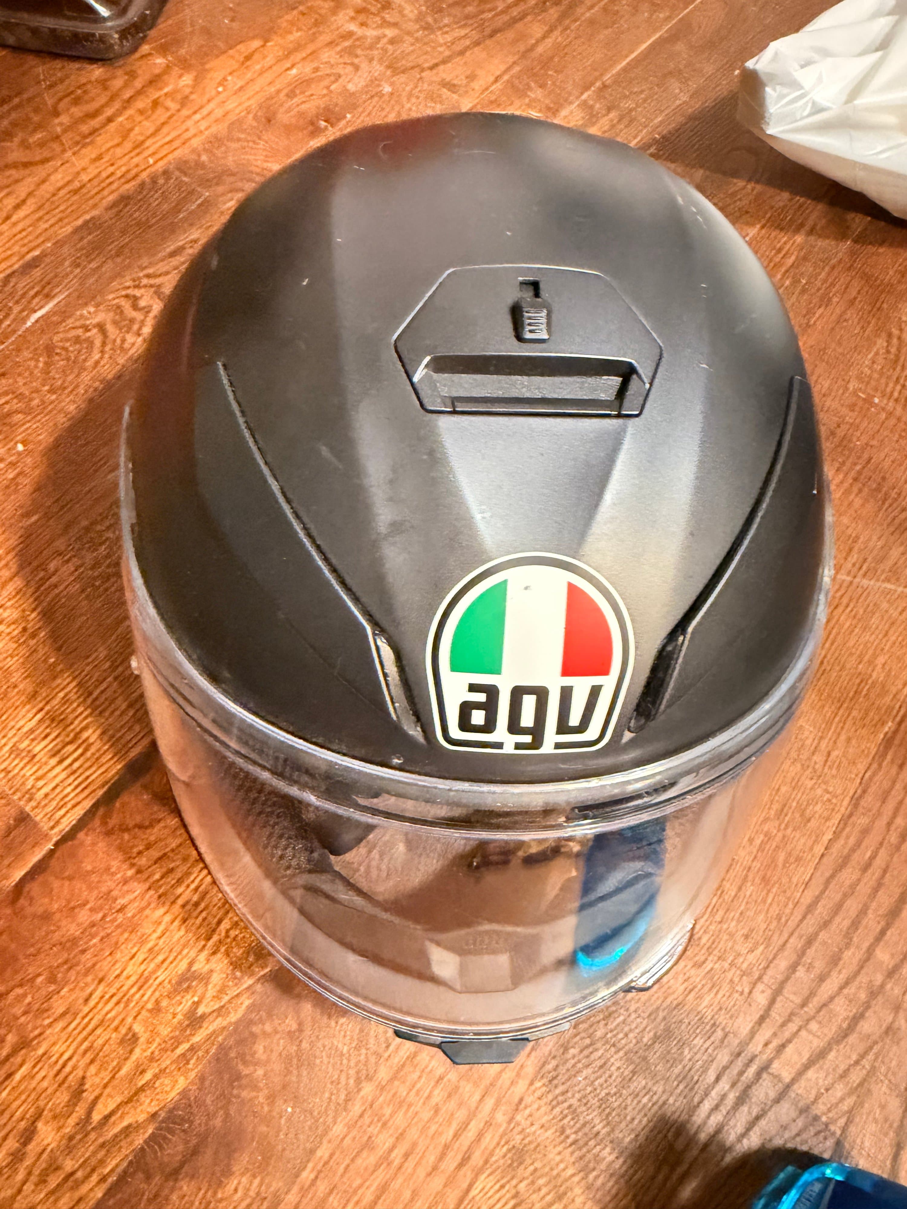 AGV K-3 SV Motorcycle Helmet | Matte Black | Size XS - Thumbnail 2