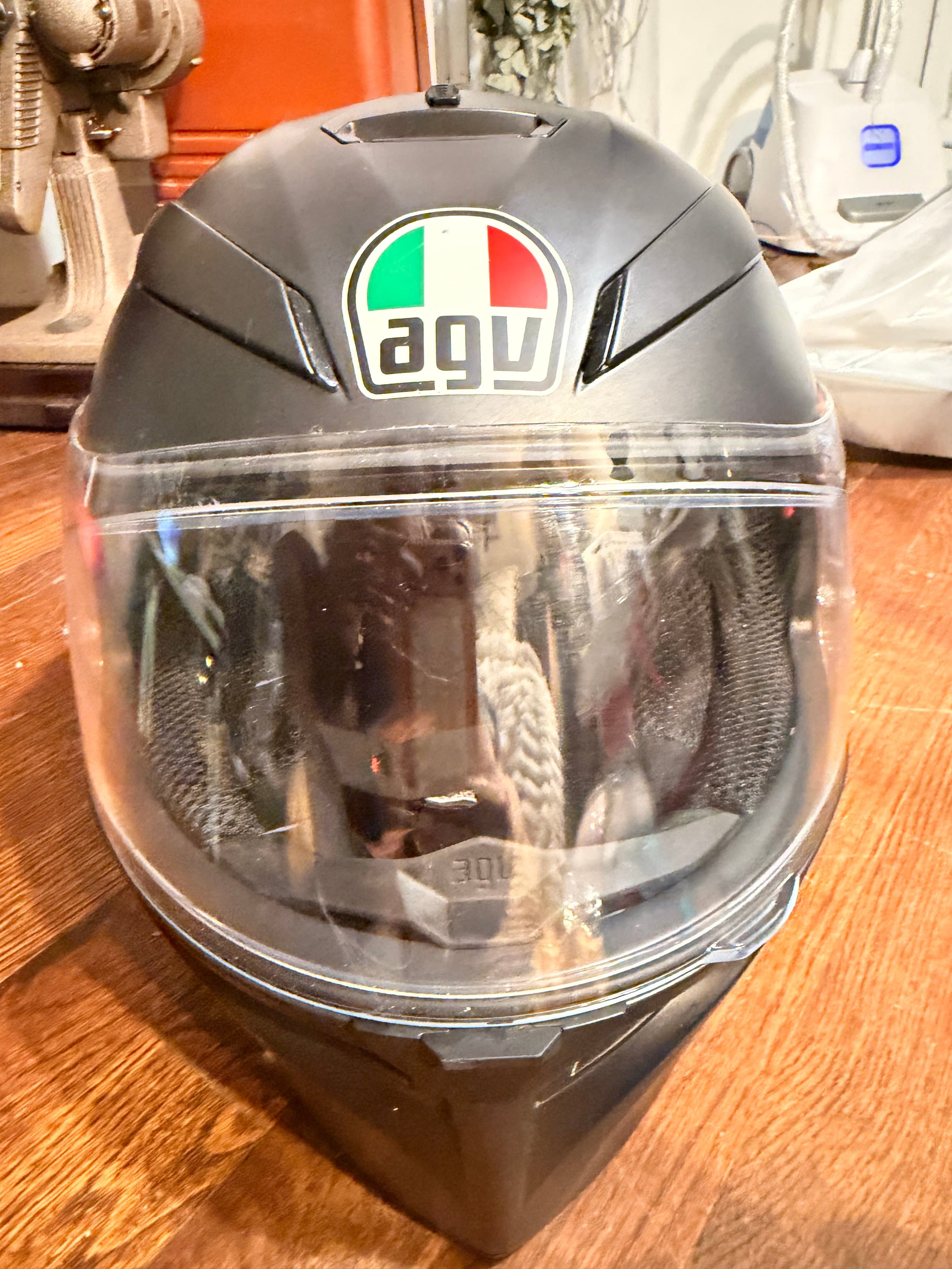 AGV K-3 SV Motorcycle Helmet | Matte Black | Size XS - Thumbnail 6