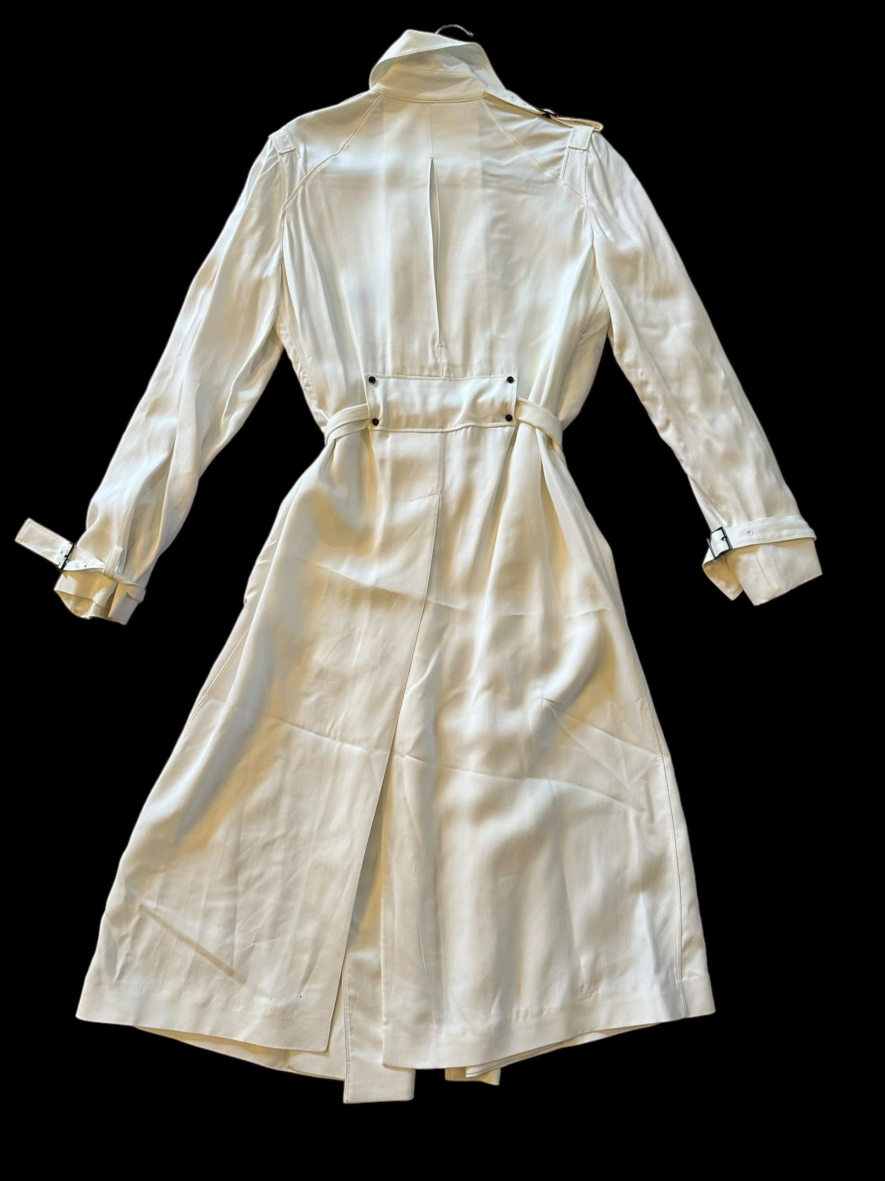 Gucci by Tom Ford White Trench Coat NWT 2002/2003 Size IT44 - IT44 - Thumbnail 4