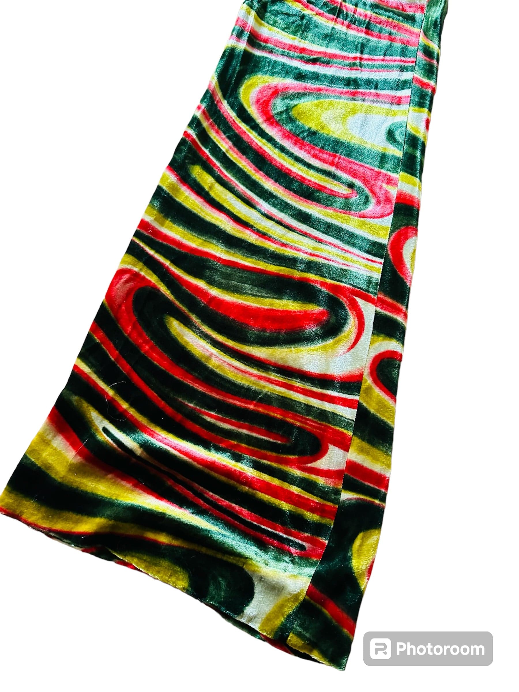 Gucci Tom Ford velvet pyschedelic pant trousers 1999 runway swirl I 40 run small - Thumbnail 7
