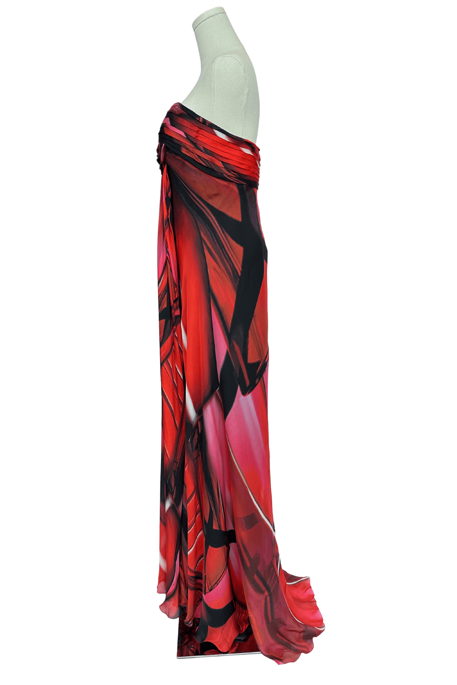 Roberto Cavalli Silk Alice Gown Size IT44 - Thumbnail 5