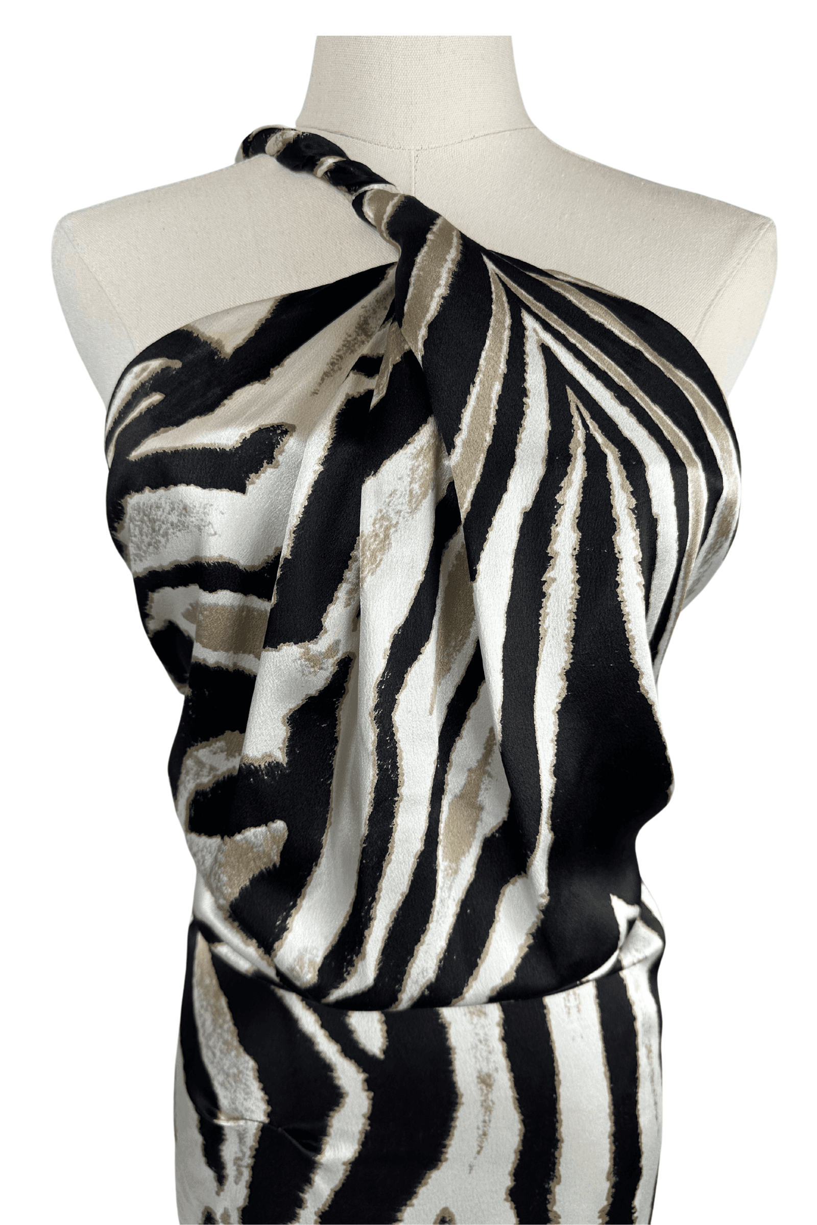 Roberto Cavalli Zebra Print Silk Maxi Dress Size IT38 - Thumbnail 4
