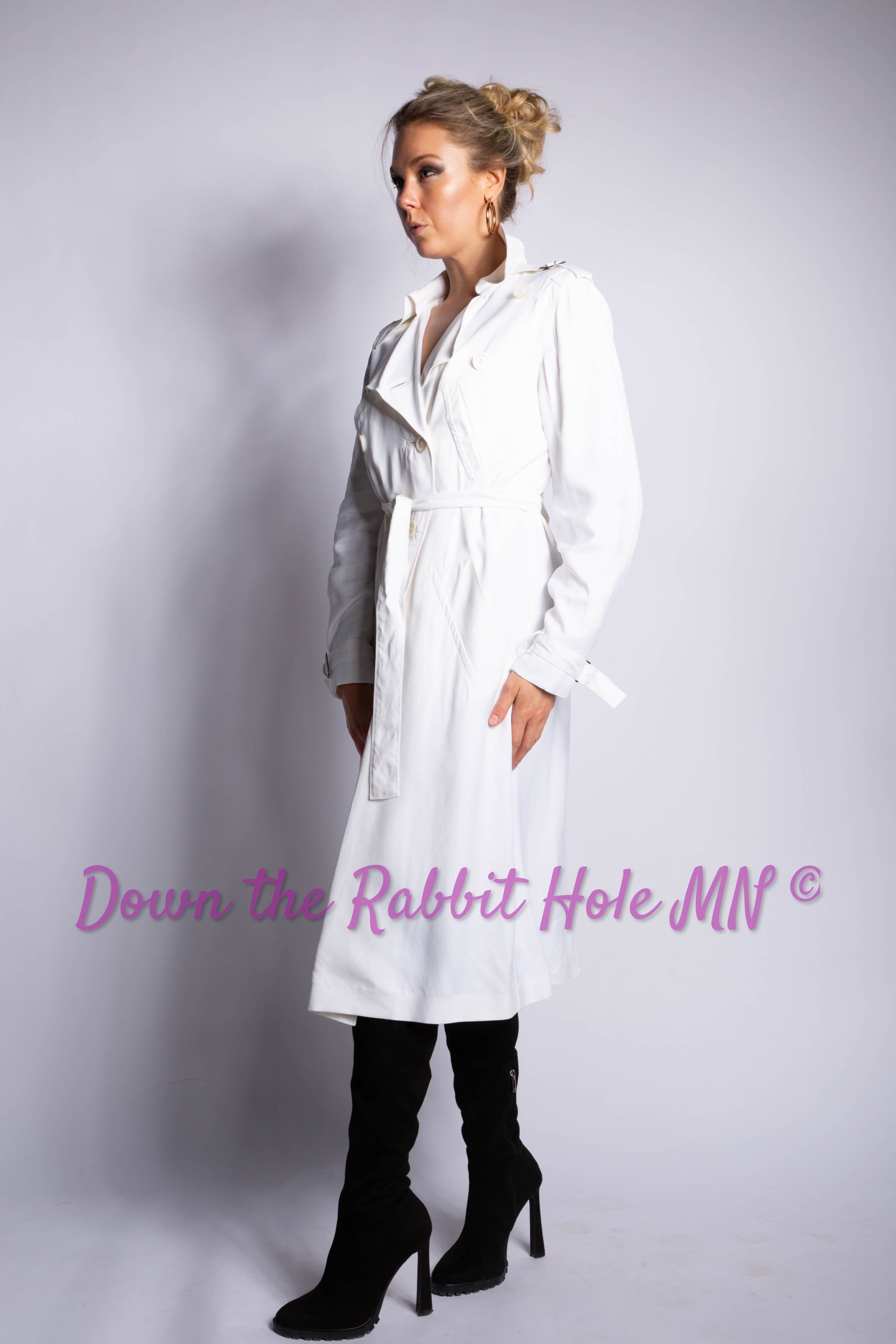 Gucci by Tom Ford White Trench Coat NWT 2002/2003 Size IT44 - IT44 - Thumbnail 7
