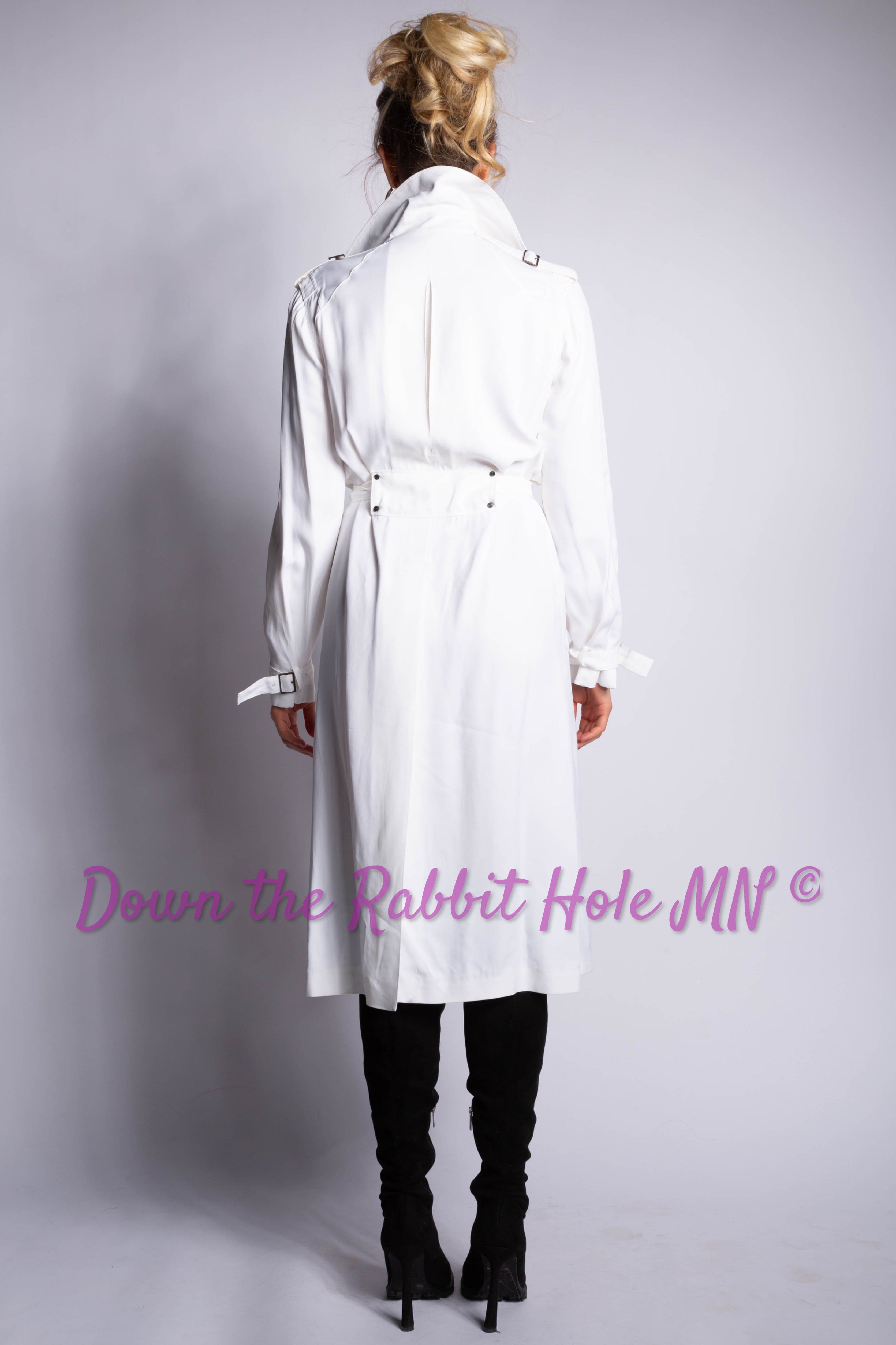 Gucci by Tom Ford White Trench Coat NWT 2002/2003 Size IT44 - IT44 - Thumbnail 8