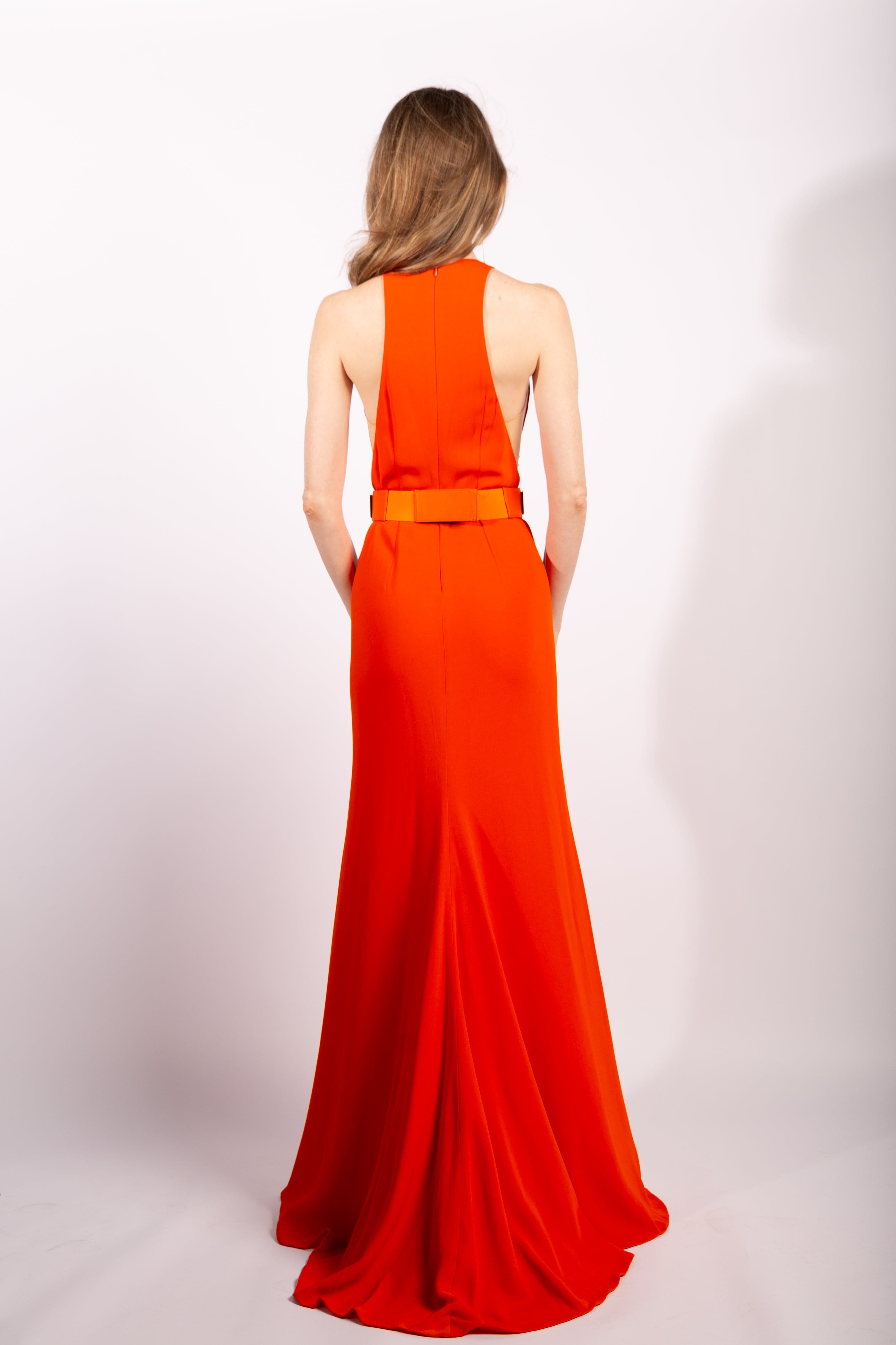 Stella McCartney Coral Saskia Belted Gown 2016, Size IT40 - Thumbnail 4
