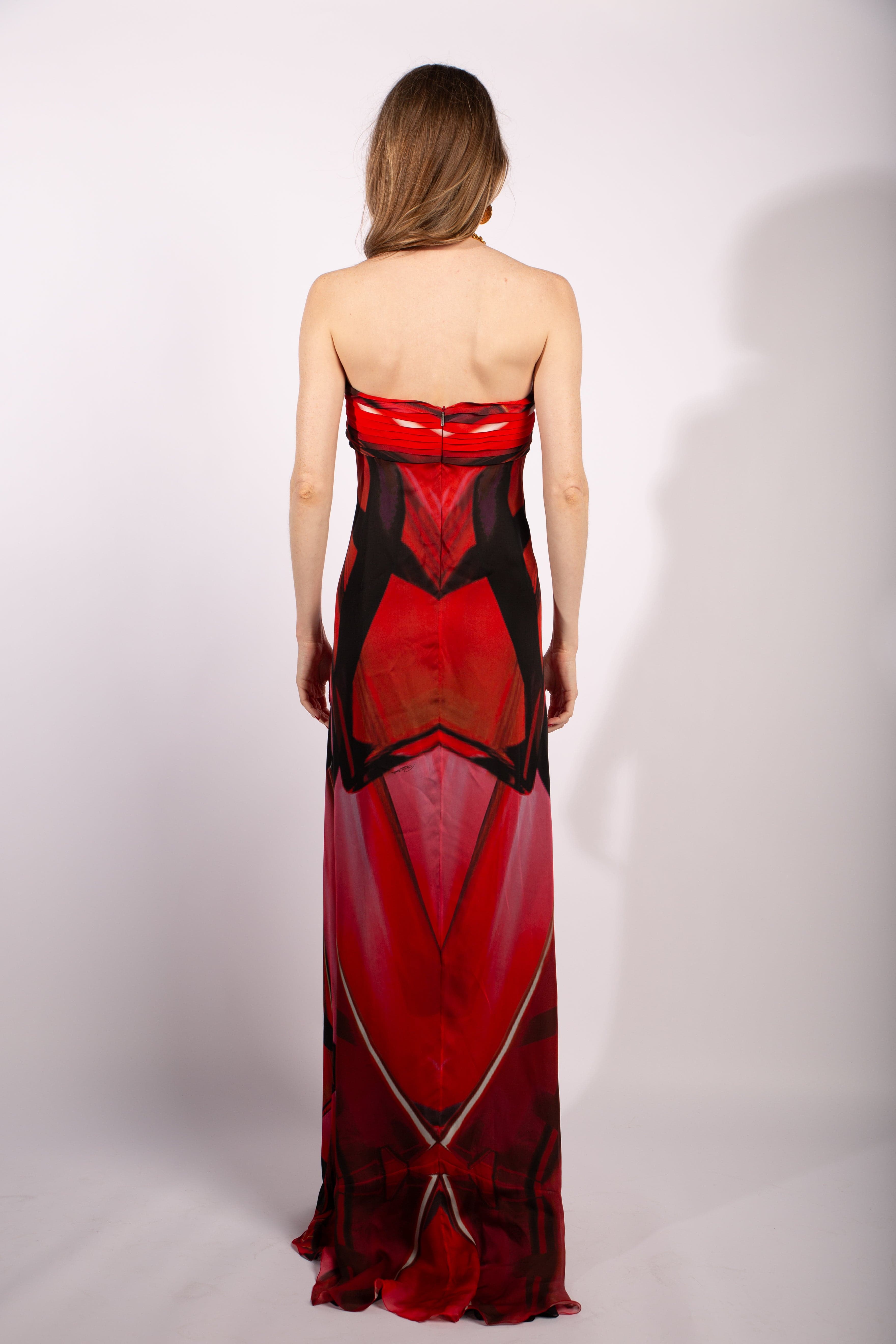Roberto Cavalli Silk Alice Gown Size IT44 - Thumbnail 3