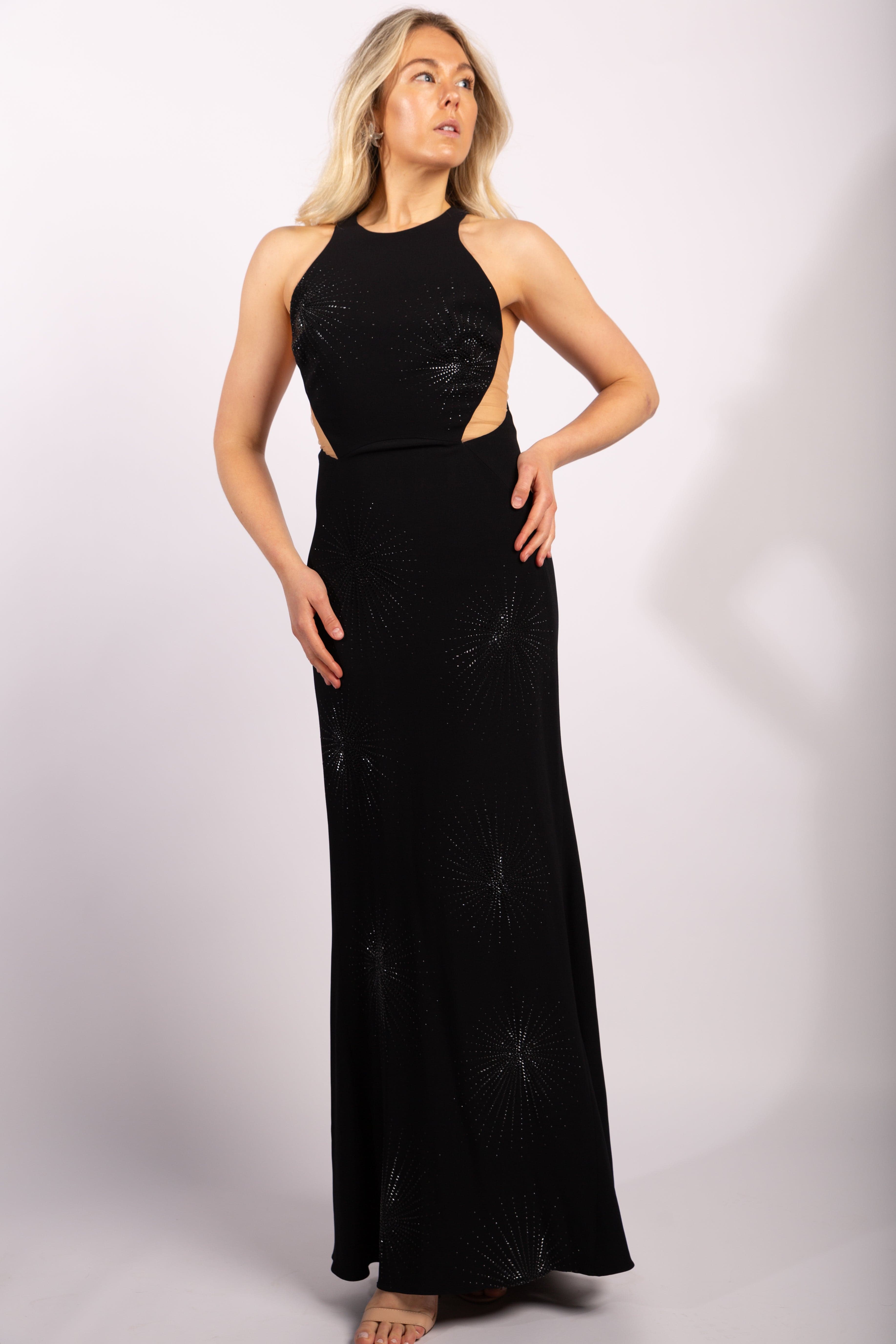 Stella McCartney Sleeveless Saskia Gown - Star Burst Black, Size IT42 - Thumbnail 4