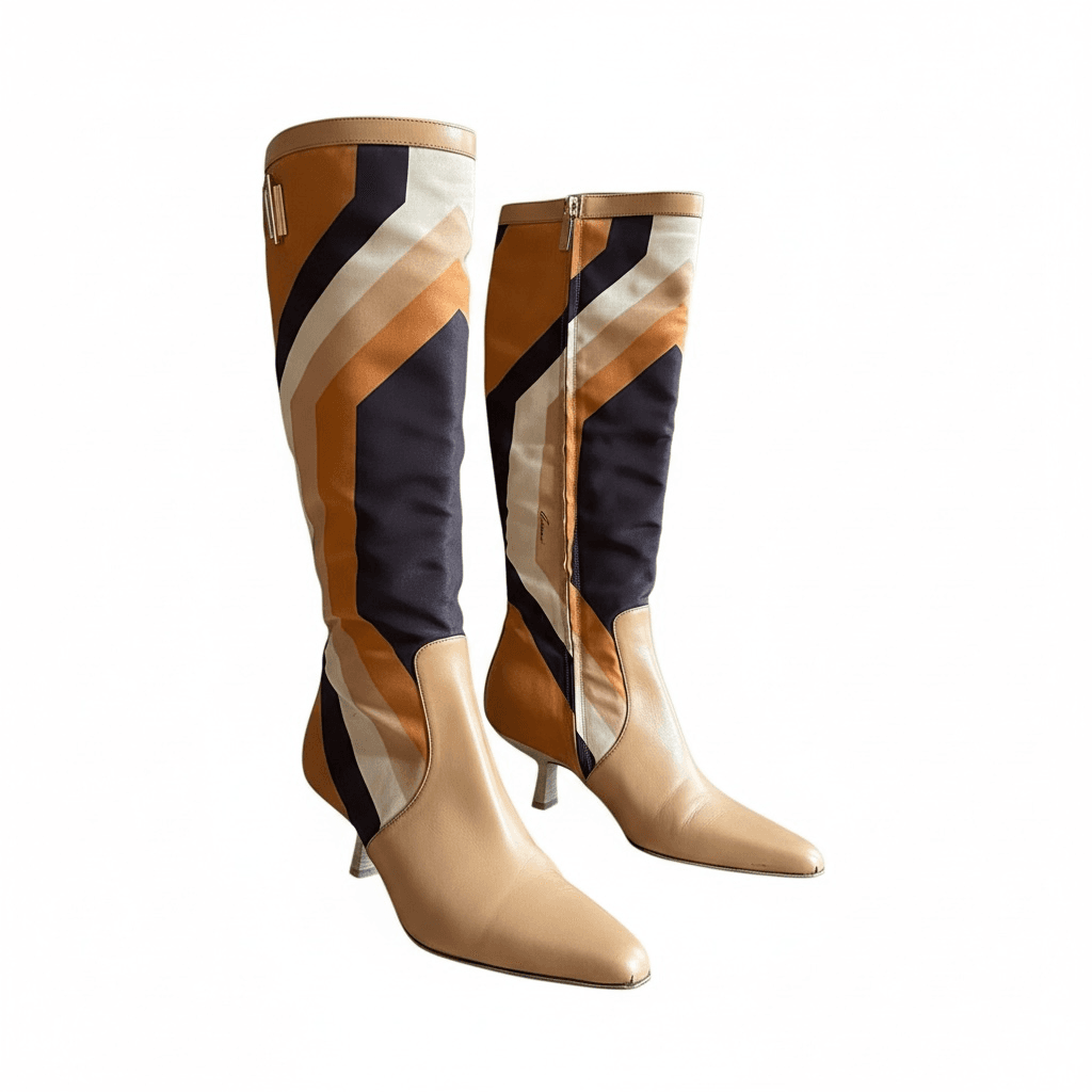 Gucci by Tom Ford 2000 boots disco/hexagon pattern 7 - Thumbnail 7