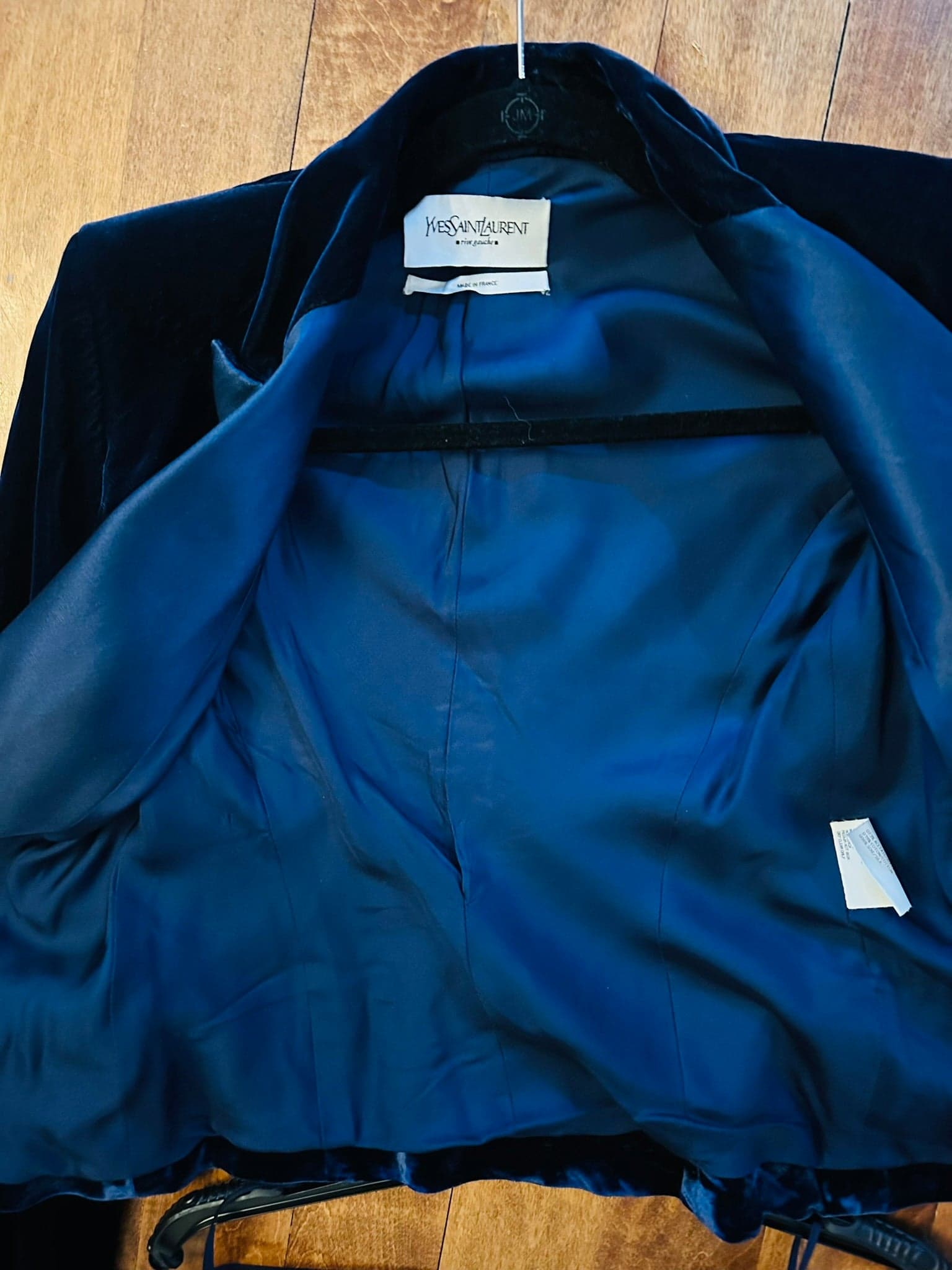 Yves Saint Laurent 2002 blue velvet runway suit Tom Ford F 36 - Thumbnail 9