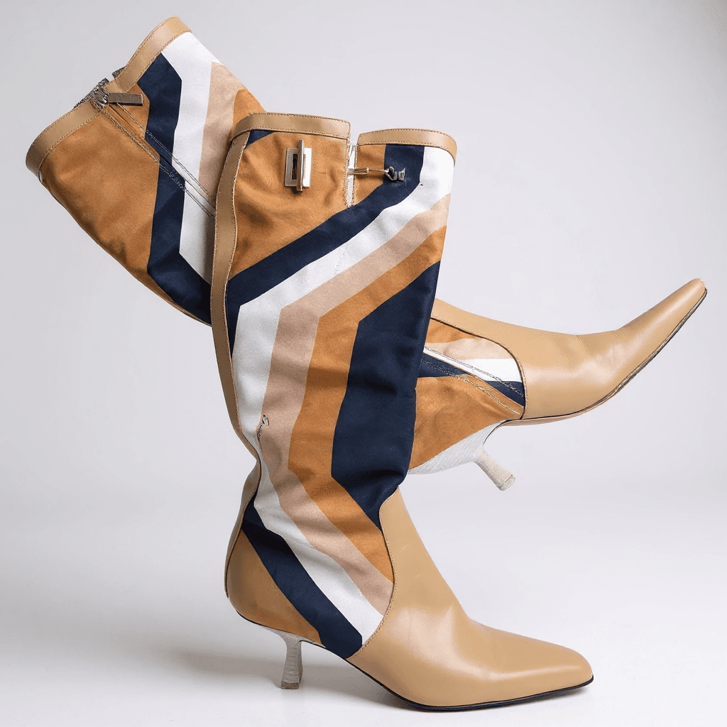Gucci by Tom Ford 2000 boots disco/hexagon pattern 7 - Thumbnail 8