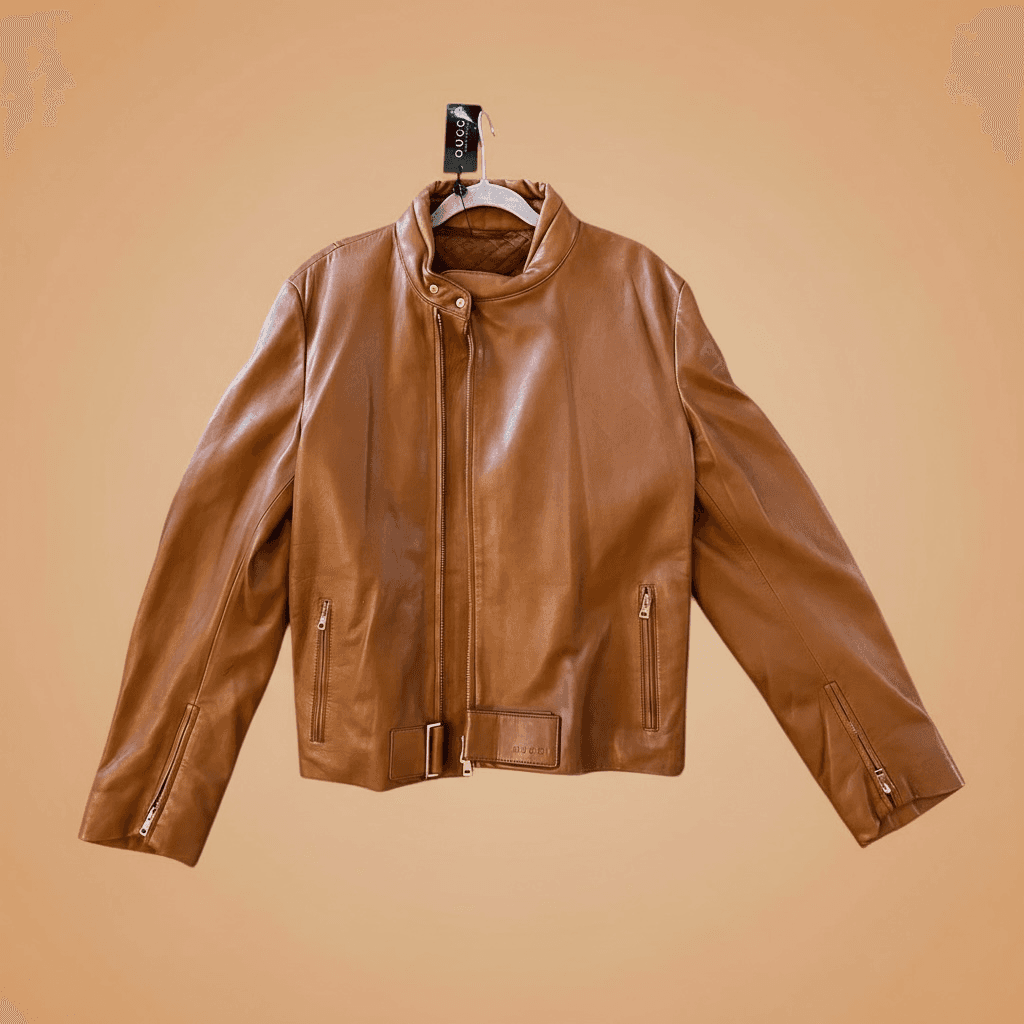 Gucci by Tom Ford runway leather jacket 2000/1 NWT - Thumbnail 12