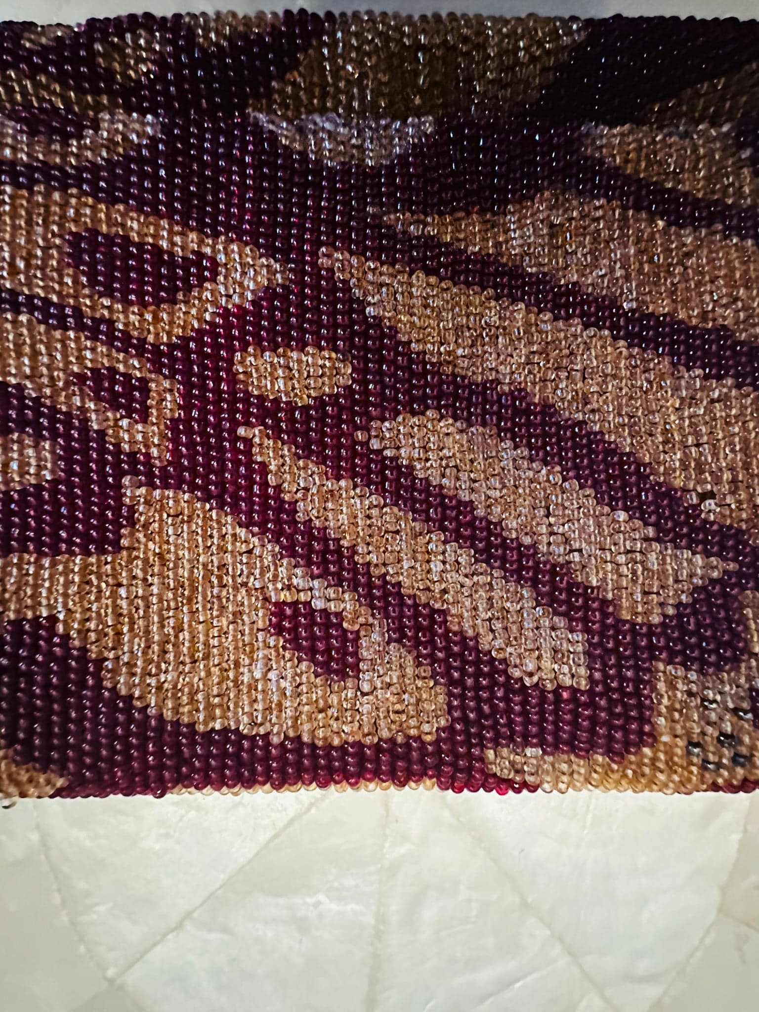 Gucci Tom Ford 2000 red gold beaded bag purse - Thumbnail 3