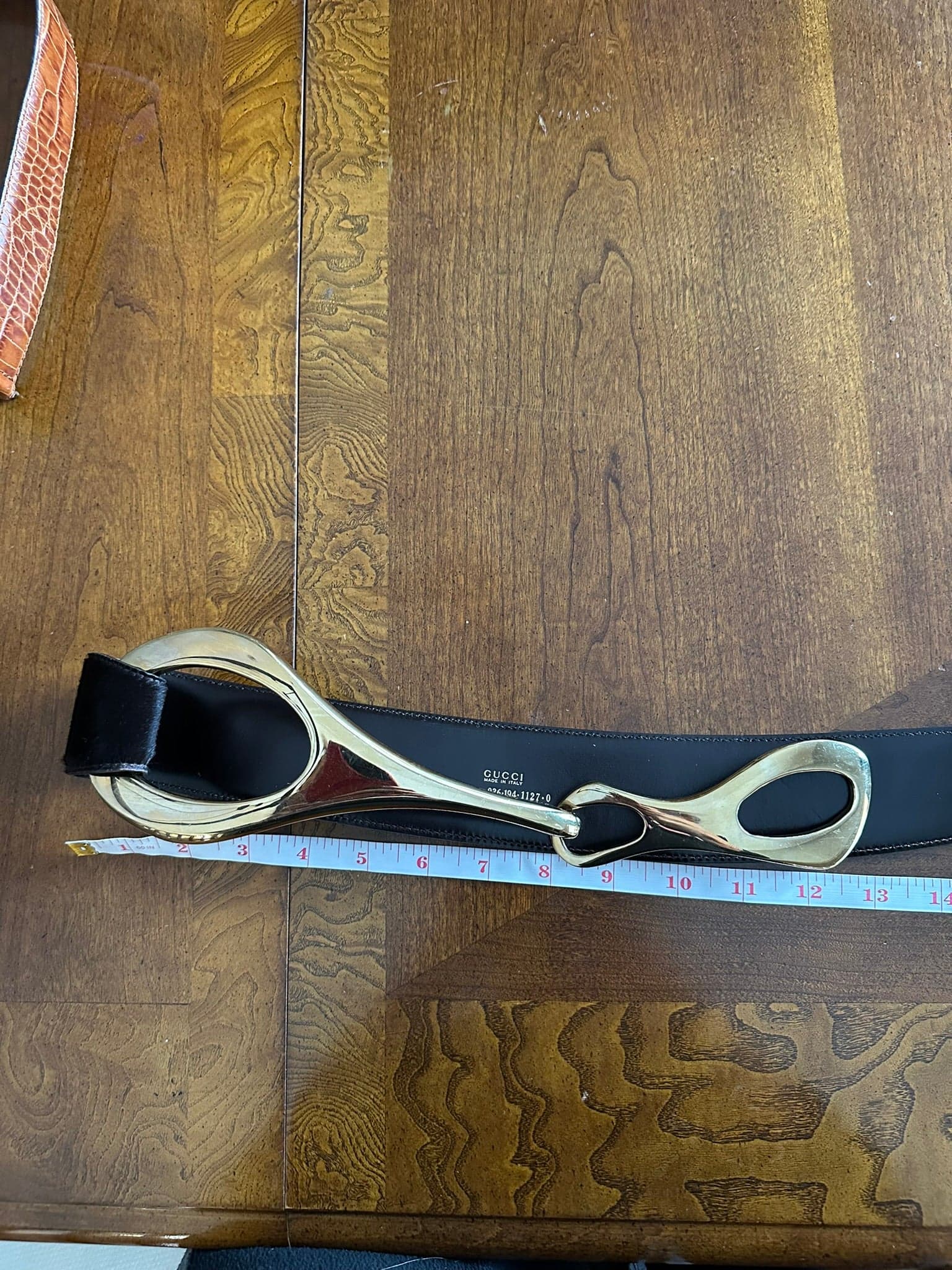 Gucci 1996 x large horsebit pony hair belt Tom Ford - Thumbnail 4