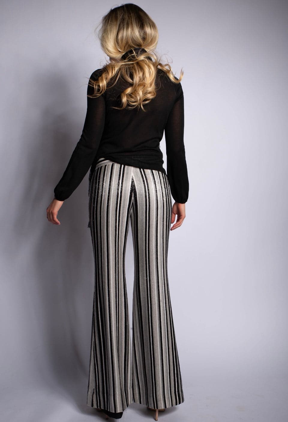 Gucci by Tom Ford spring/summer 2000 Archive Fully-beaded straght stripe pants trousers I 44 - Thumbnail 4
