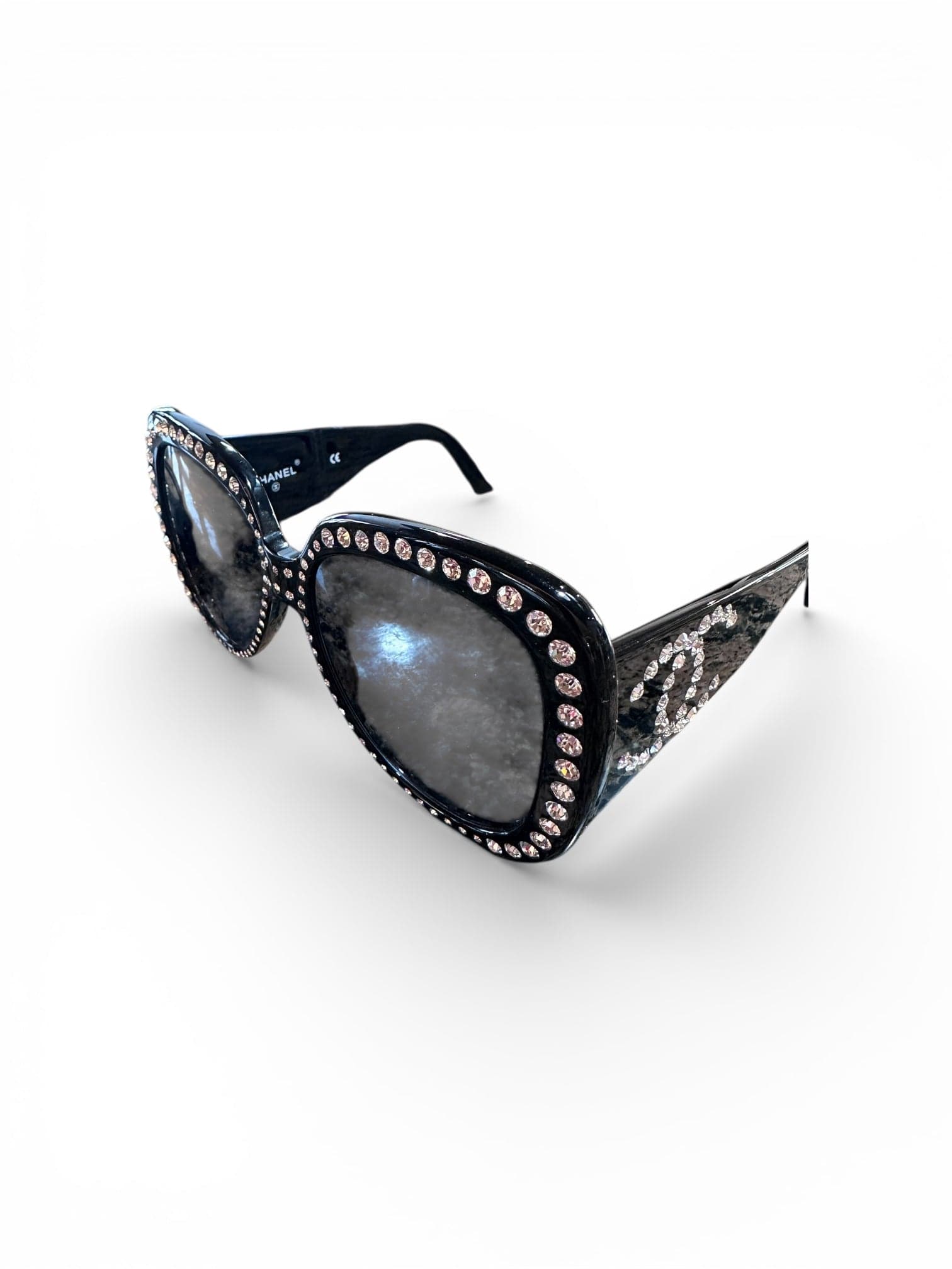 Chanel runway 1994 - 5 rhinestone sunglasses like new in box - Thumbnail 3