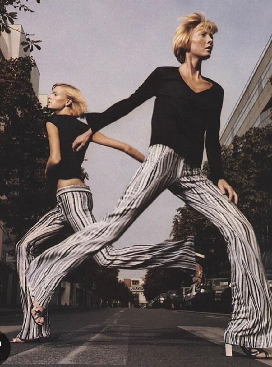 Gucci by Tom Ford spring/summer 2000 Archive Fully-beaded straght stripe pants trousers I 44 - Thumbnail 8