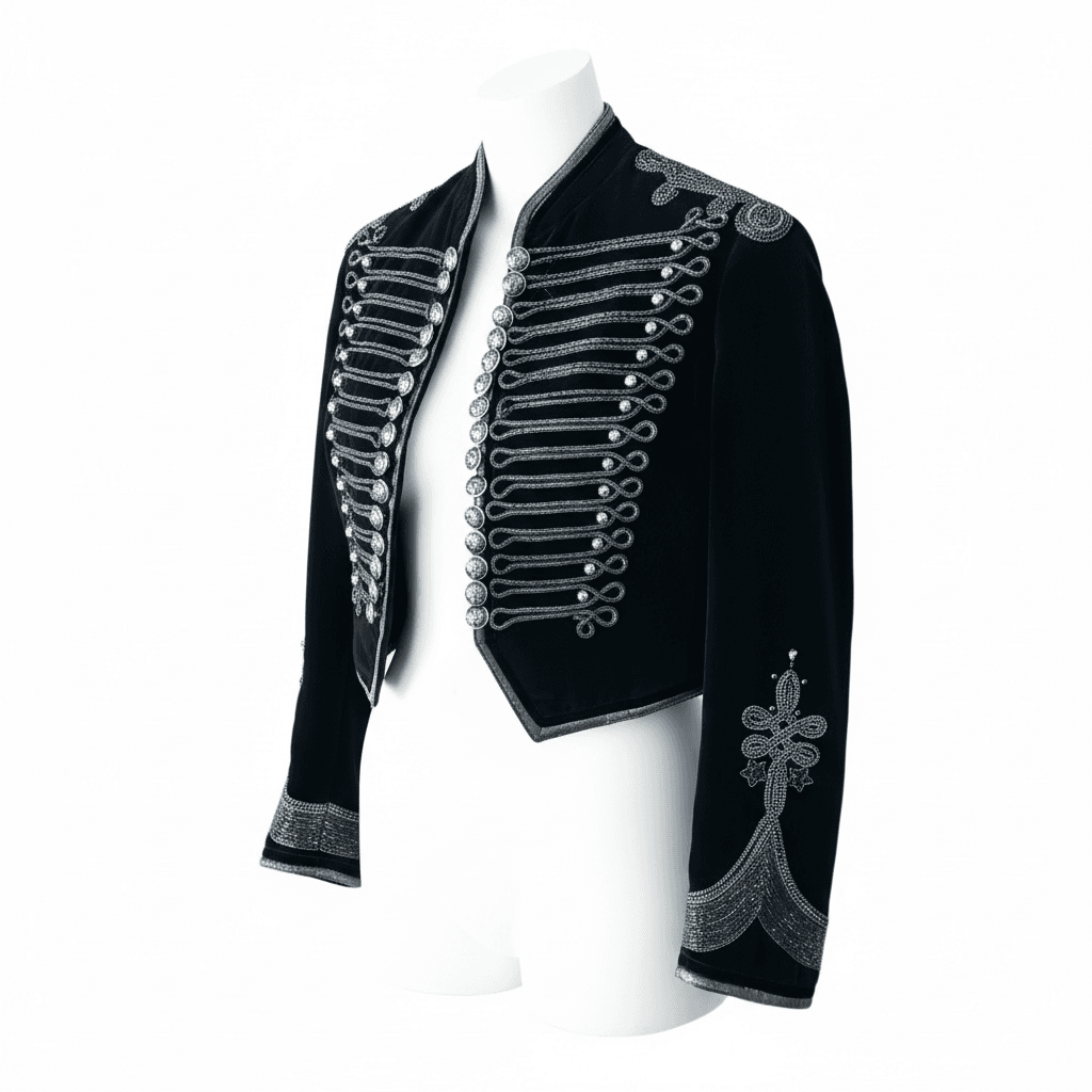 Roberto Cavalli early 2000's black Napoleon military style jacket I40 - Thumbnail 8