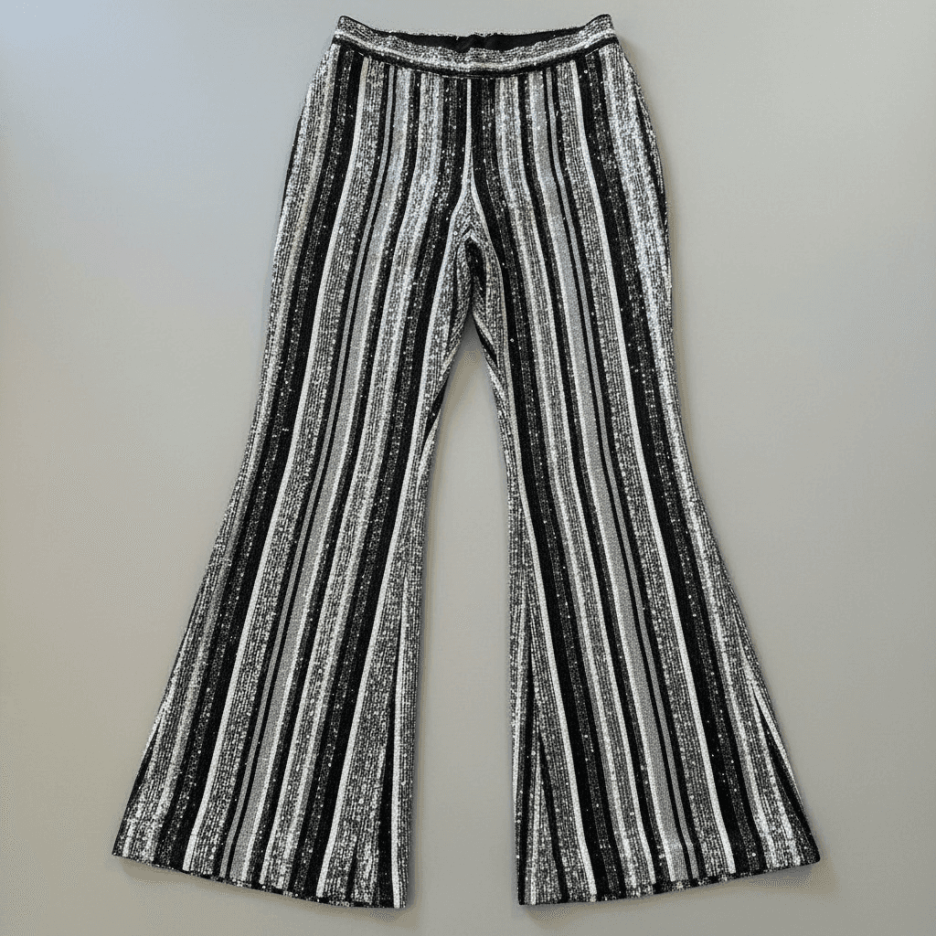 Gucci by Tom Ford spring/summer 2000 Archive Fully-beaded straght stripe pants trousers I 44 - Thumbnail 7