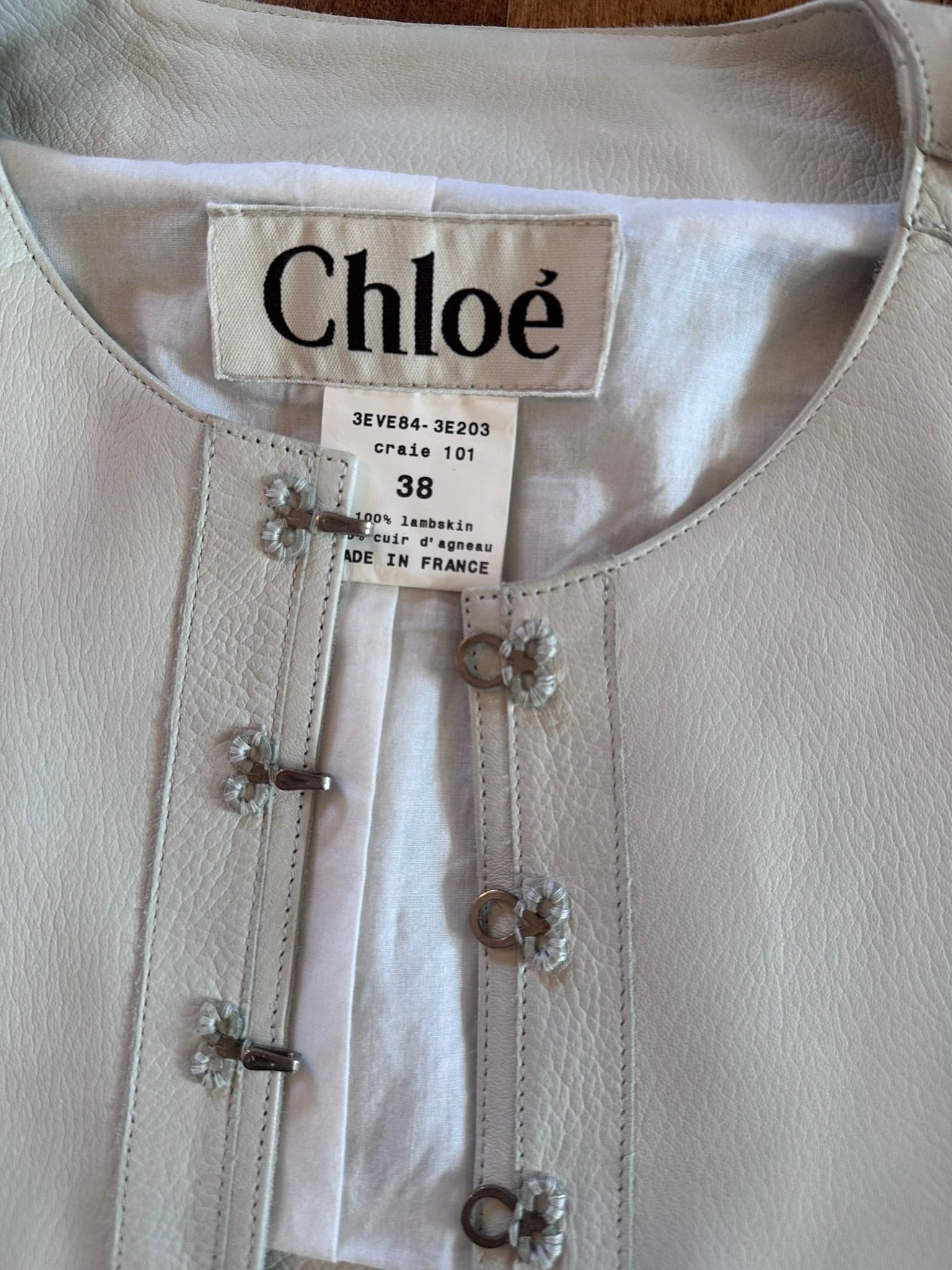 Chloe Phoebe Philo runway 2003 leather fringe jacket F 38 - Thumbnail 2