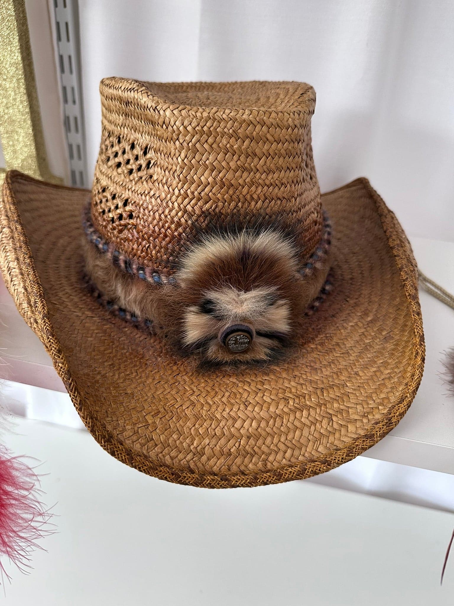 Charlie Tweddle cowboy hat 1970s excellent with feather attachments - Thumbnail 3