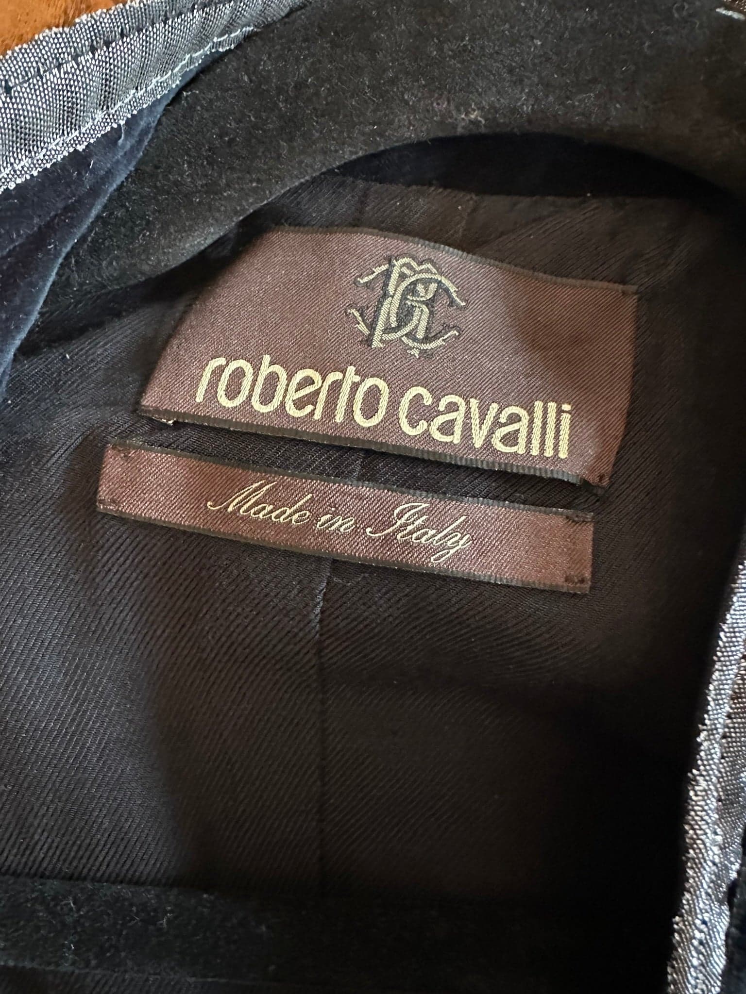 Roberto Cavalli early 2000's black Napoleon military style jacket I40 - Thumbnail 3