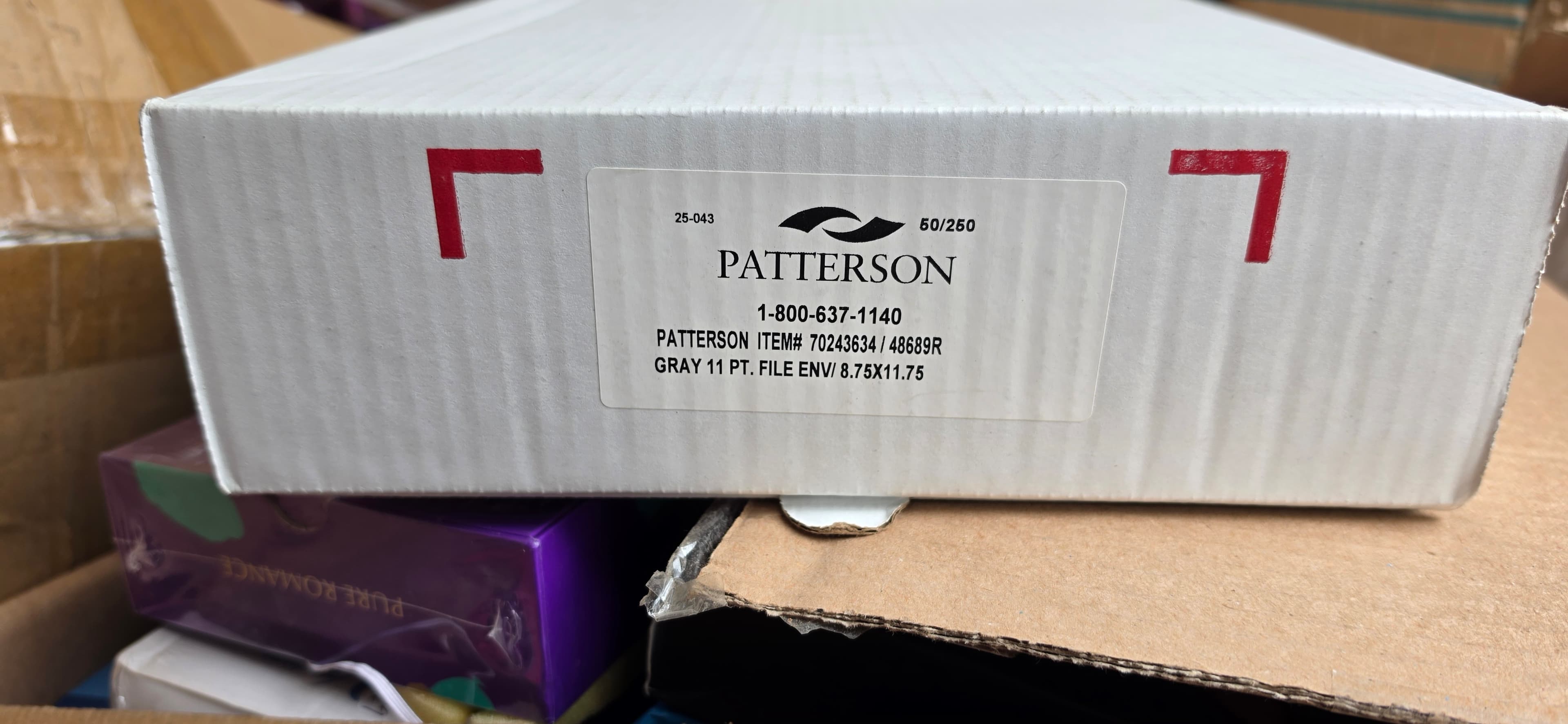 Patterson Gray 11 Pt. File Envelopes 8.75x11.75