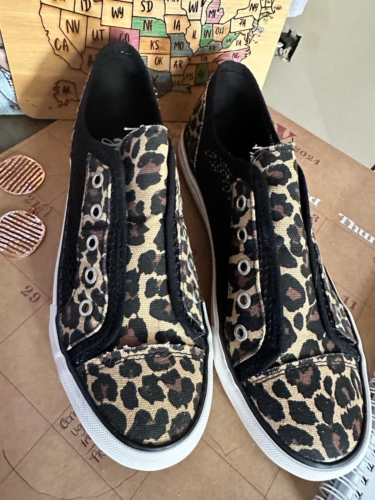 Gypsy Jazz Size 10 Leopard and Mesh sneakers - Thumbnail 3