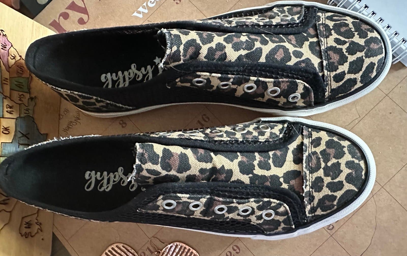 Gypsy Jazz Size 10 Leopard and Mesh sneakers