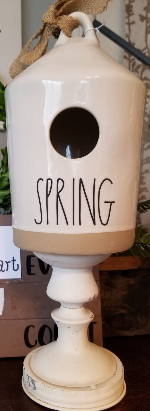 Rae Dunn birdhouse