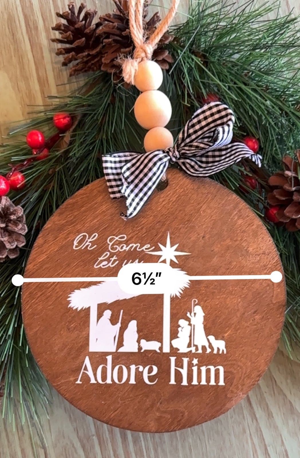 Nativity Farmhouse Style Ornament - Thumbnail 2