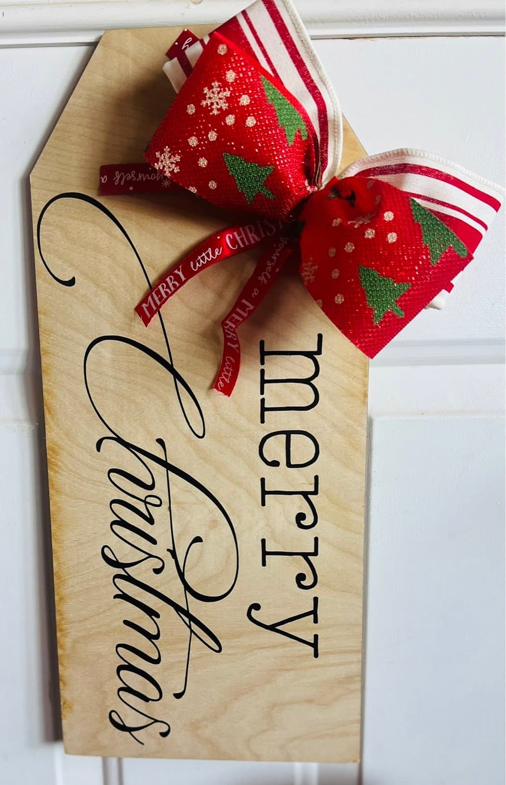 Reversible Door Tag for Fall and Christmas! - Thumbnail 3