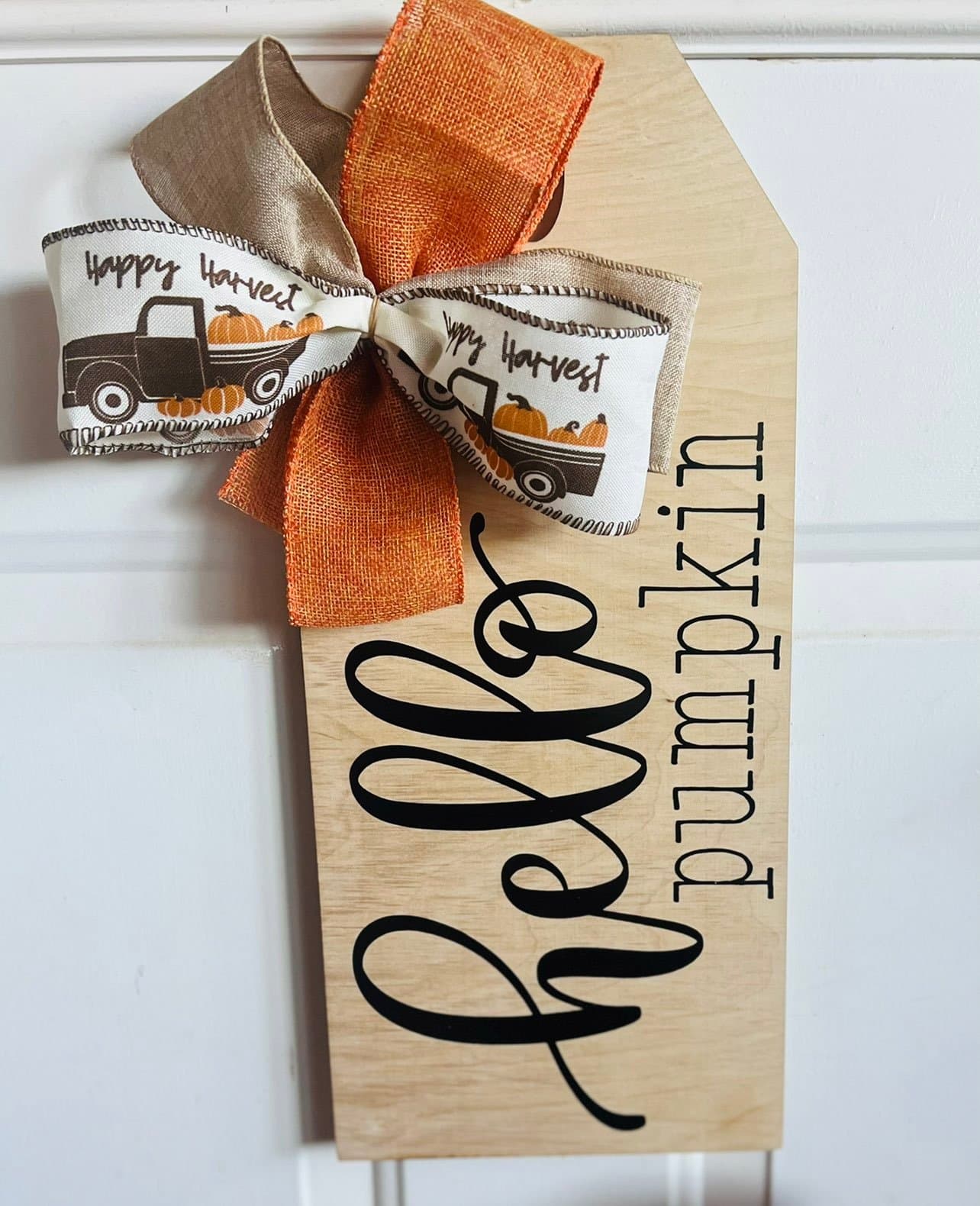 Reversible Door Tag for Fall and Christmas! - Thumbnail 2