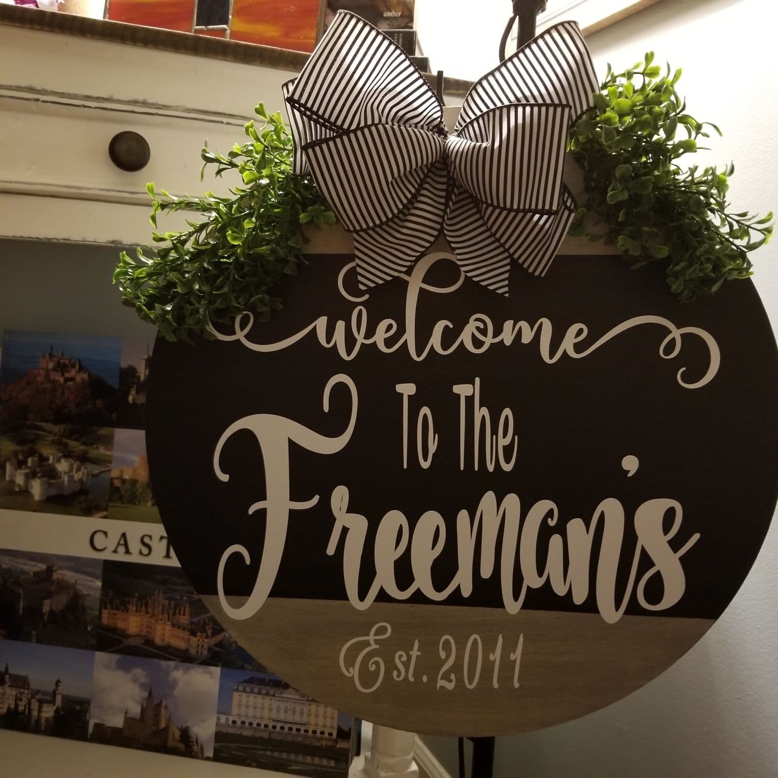 Farmhouse Style Personalized Welcome Sig - Thumbnail 3