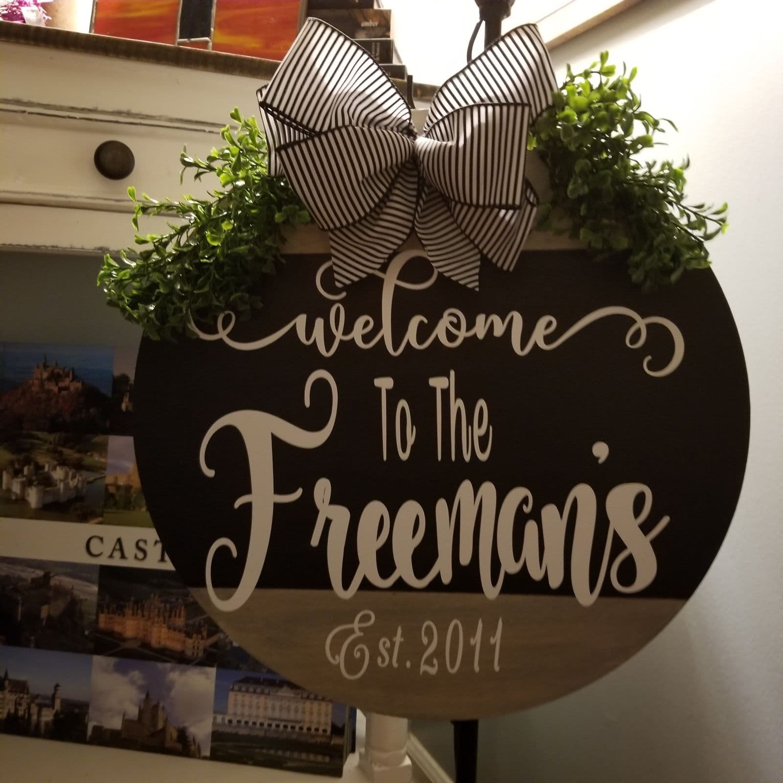 Farmhouse Style Personalized Welcome Sig - Thumbnail 2