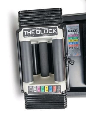 PowerBlock Personal Adjustable Dumbbell Set 10-45 lbs with Column Stand Pair - Thumbnail 5