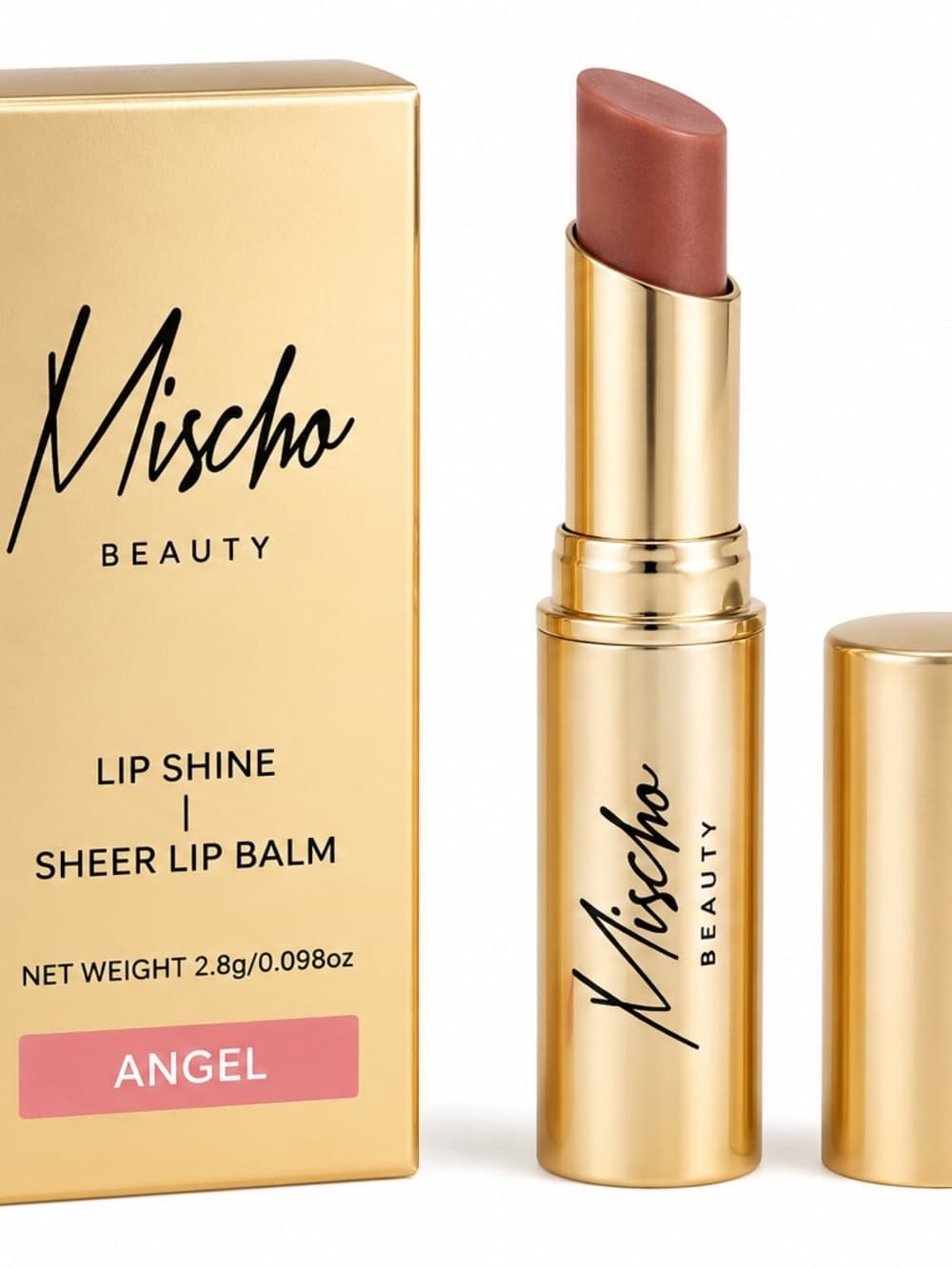 Nischo Beauty Lip Shine Sheer Lip Balm - Angel - BNIB - Thumbnail 2