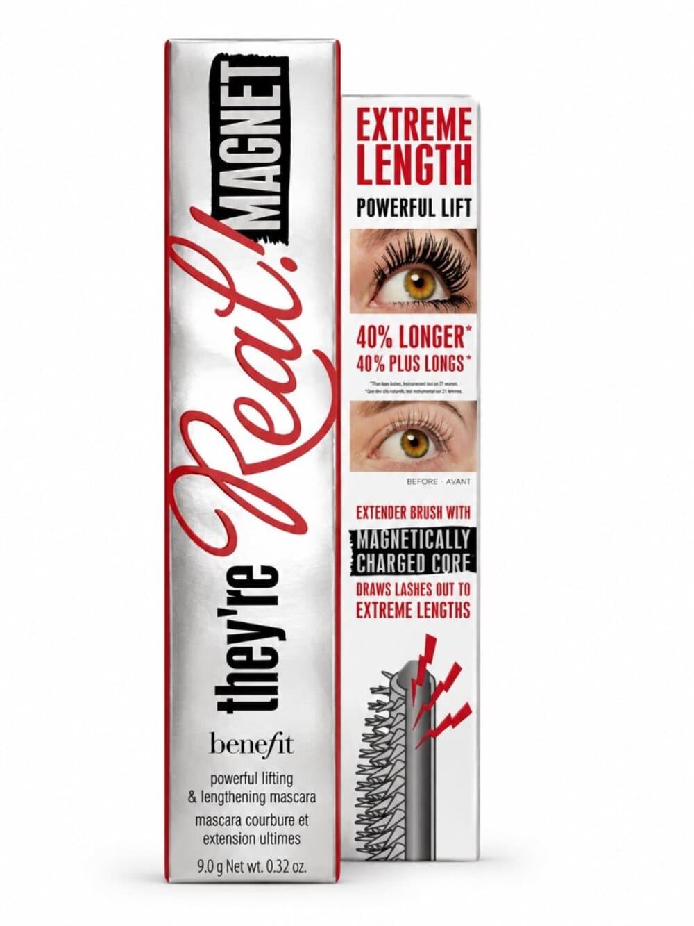 Benefit They're Real! Magnet Powerful Lifting & Lengthening Mascara in Black - Thumbnail 3