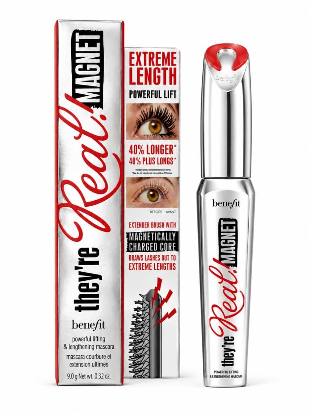 Benefit They're Real! Magnet Powerful Lifting & Lengthening Mascara in Black