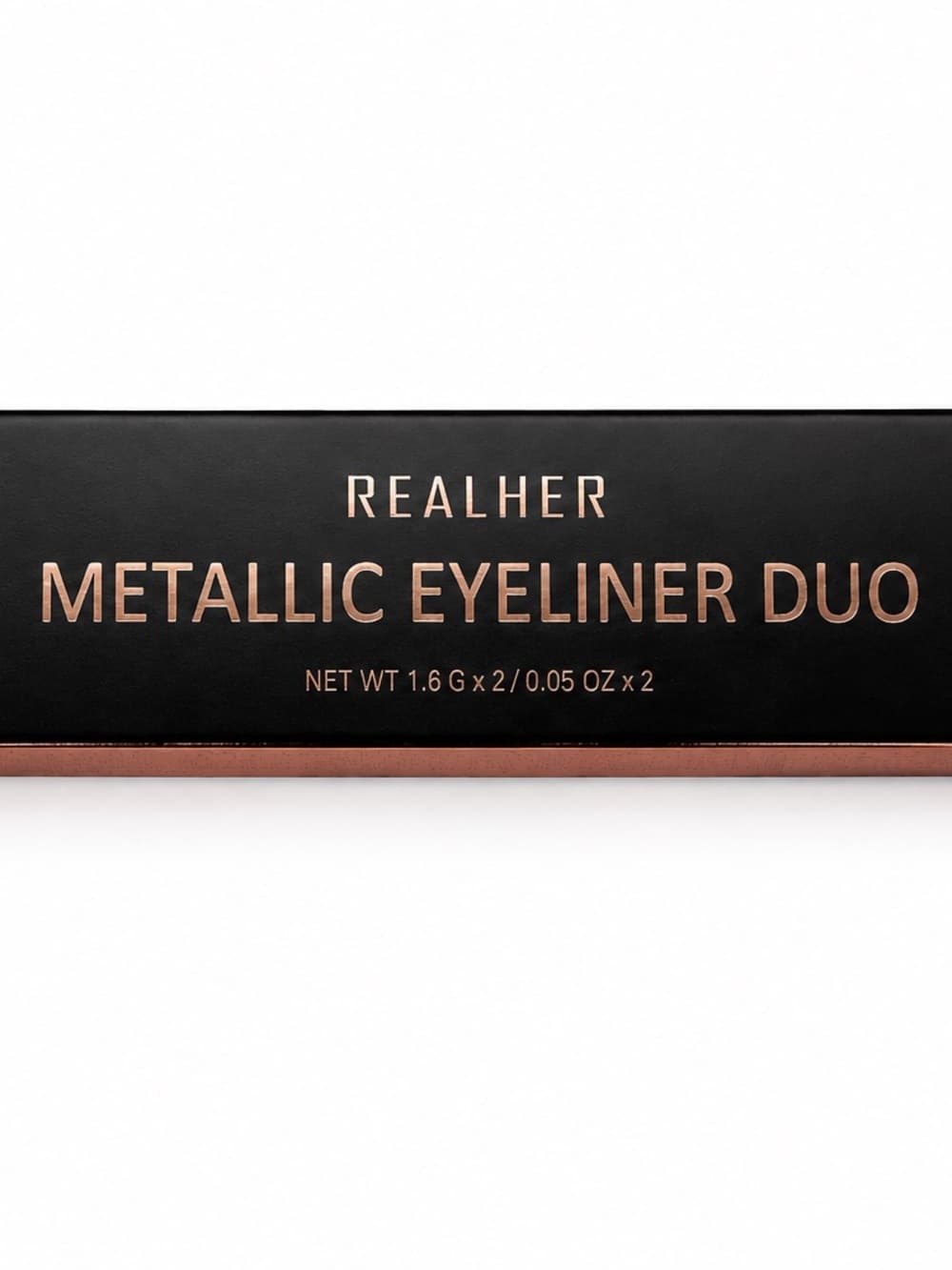 RealHer Metallic Eyeliner Duo — Metallic Bronze and Metallic Teal - Thumbnail 6