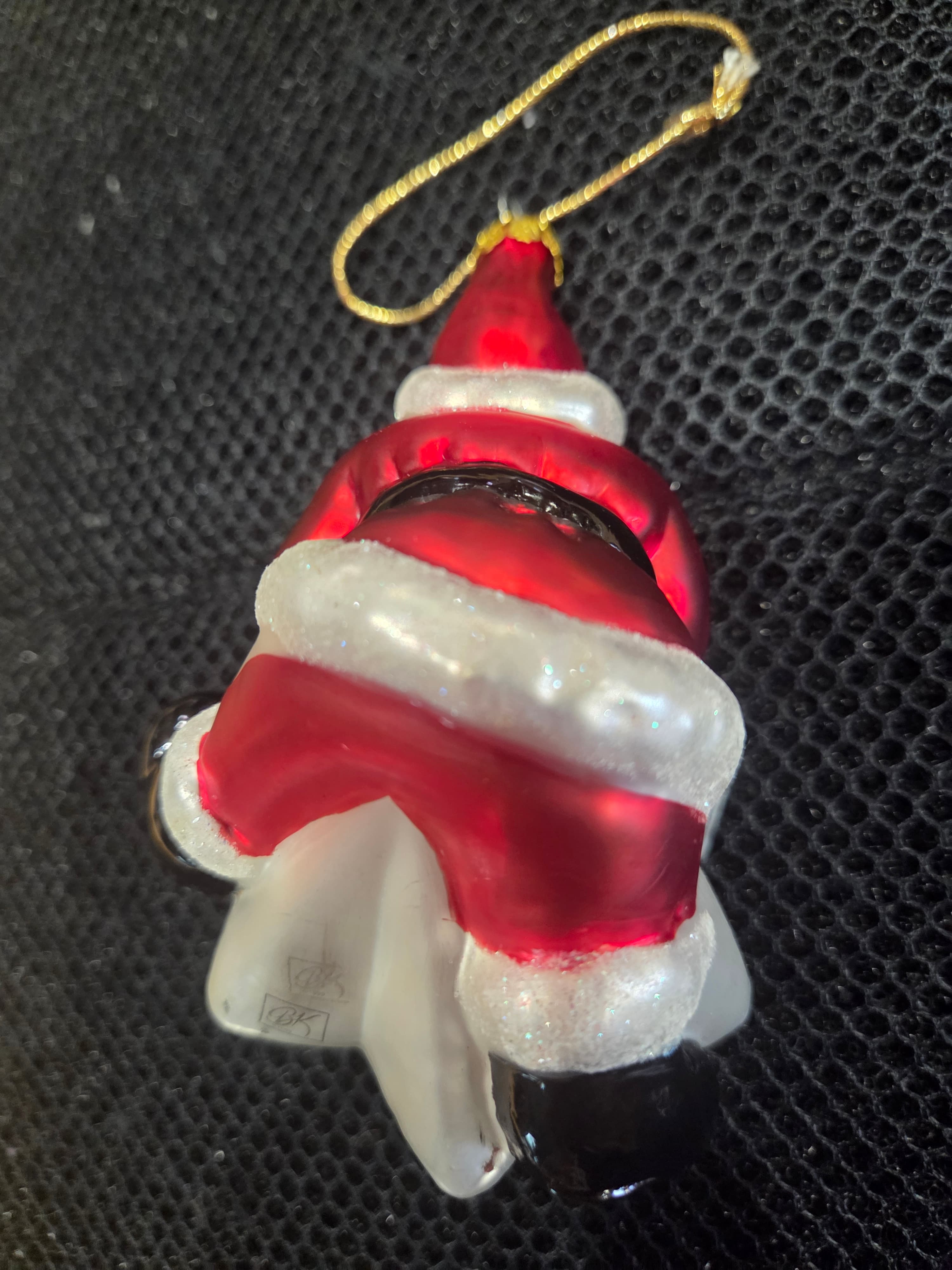Christopher Radko Vintage Blown Glass Santa Star Ornament CR Mark - Thumbnail 3