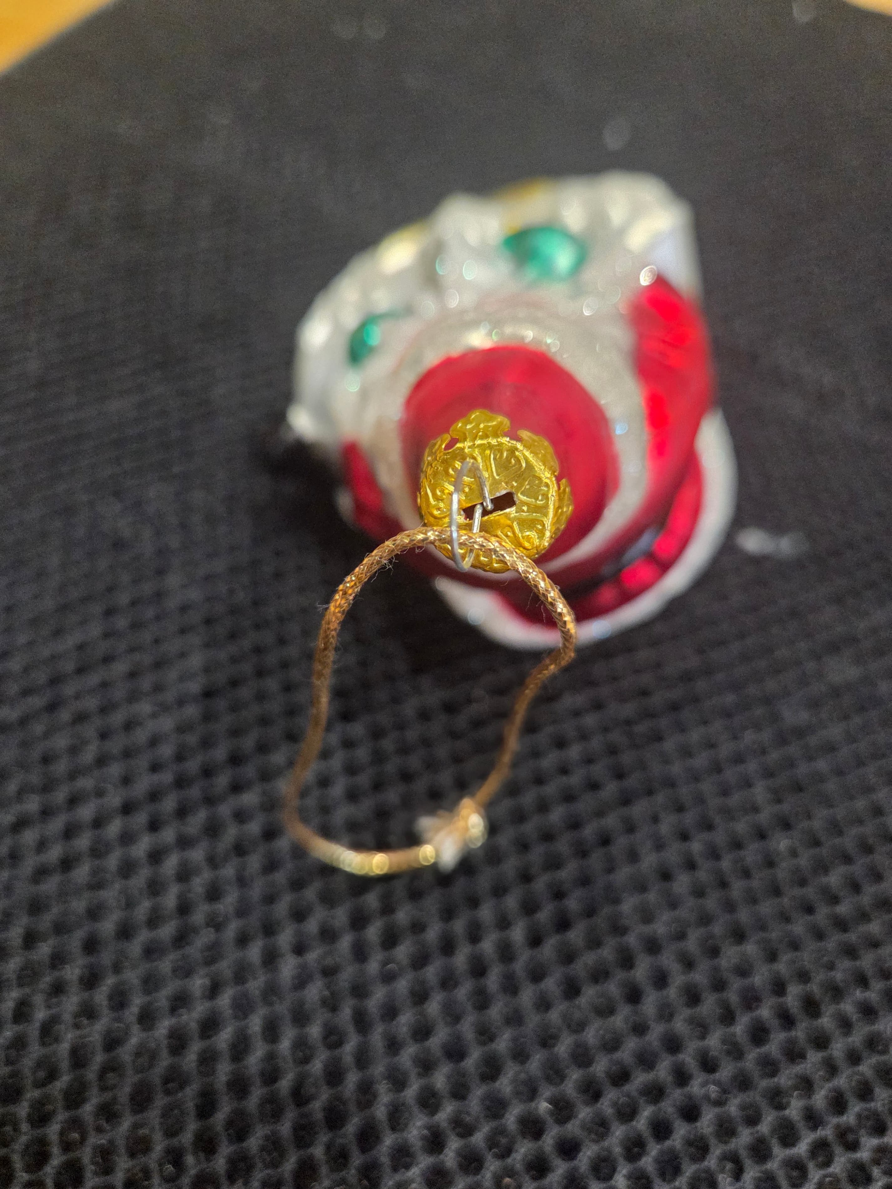 Christopher Radko Vintage Blown Glass Santa Star Ornament CR Mark - Thumbnail 5