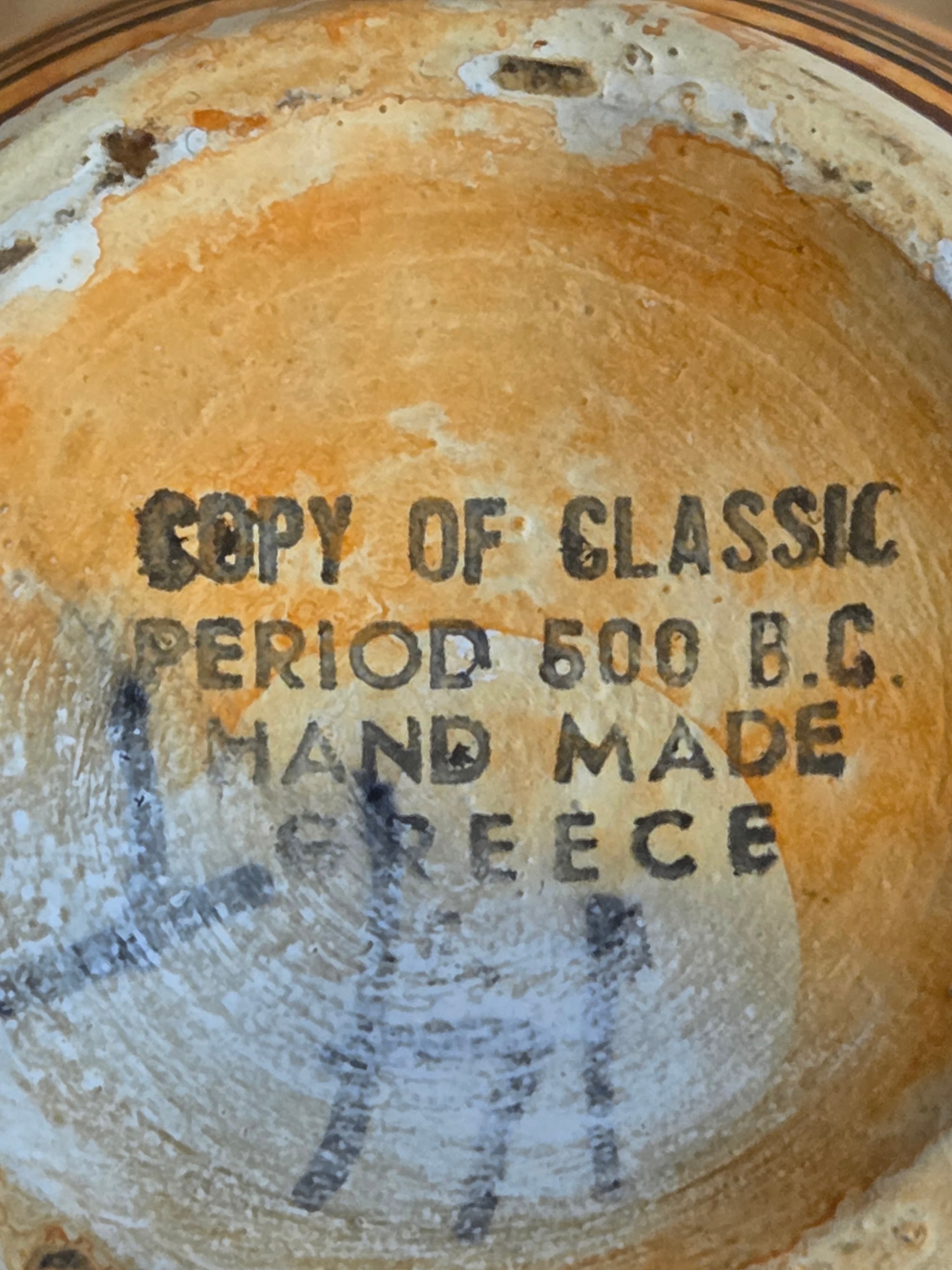 Handmade Greek Pottery Amphora Vase Replica 500 BC Classic Period - Thumbnail 6