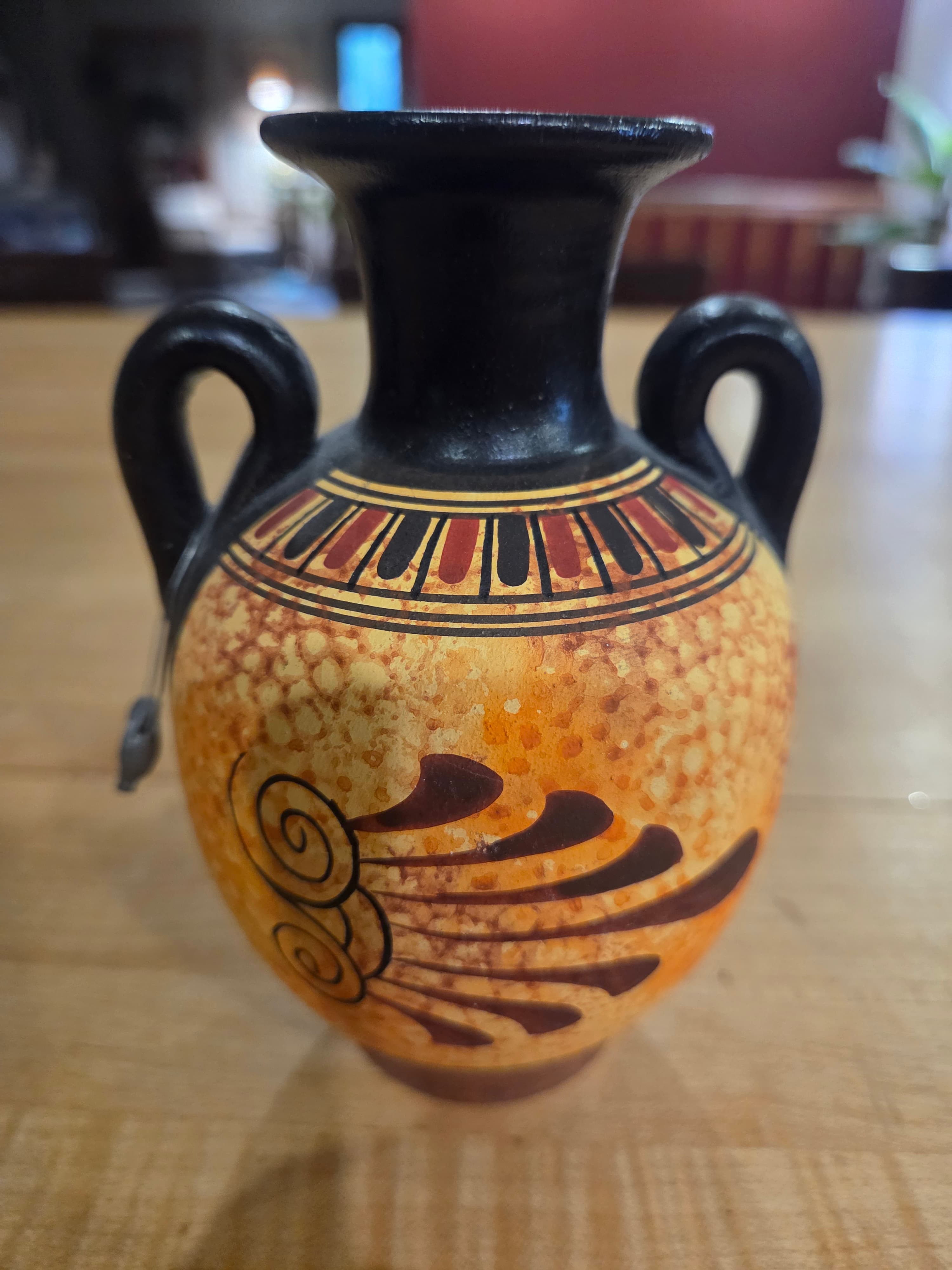 Handmade Greek Pottery Amphora Vase Replica 500 BC Classic Period - Thumbnail 2