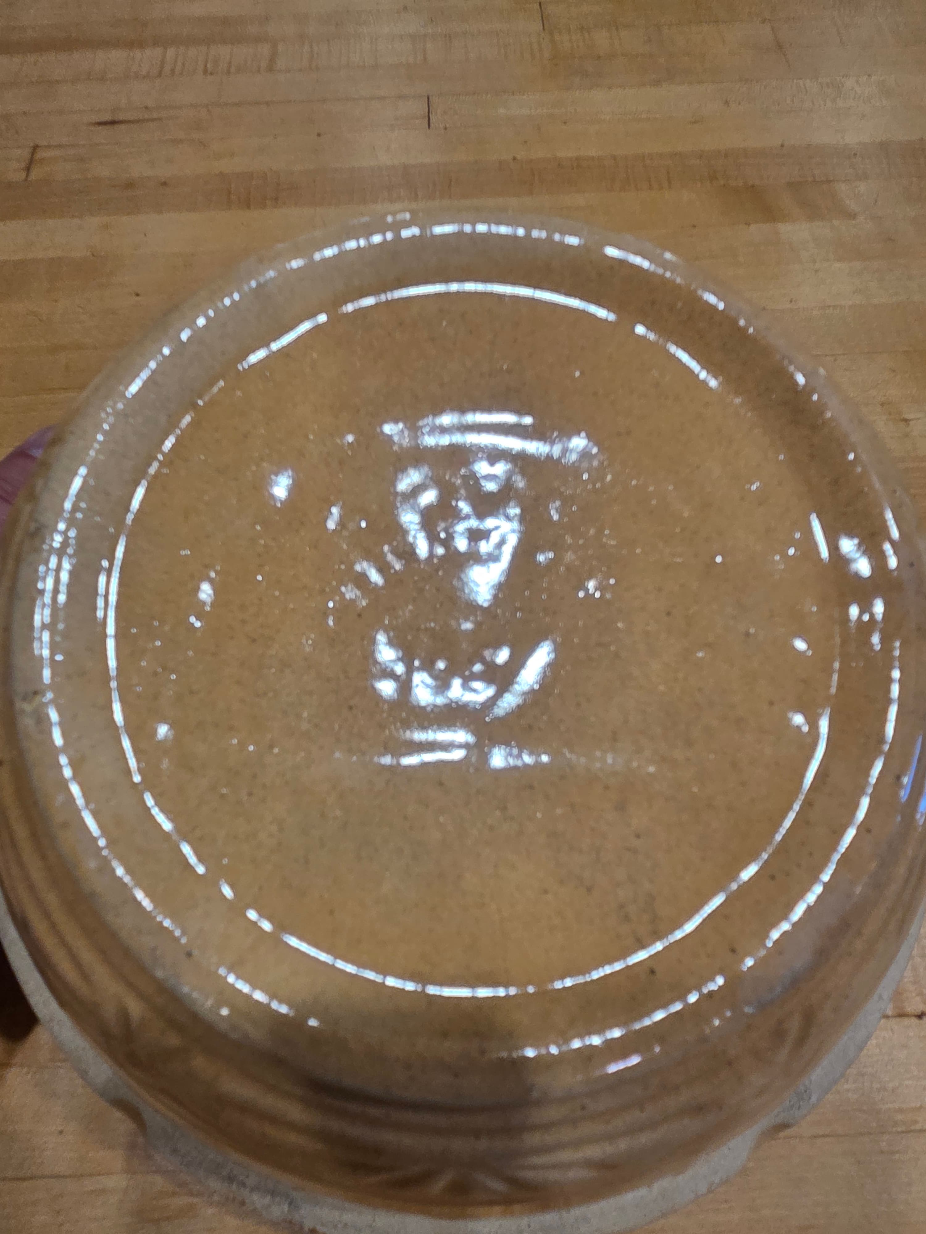 Vintage Robinson Ransbottom RRP Co Crown Star Stoneware Mixing Bowl Roseville Ohio - Thumbnail 3